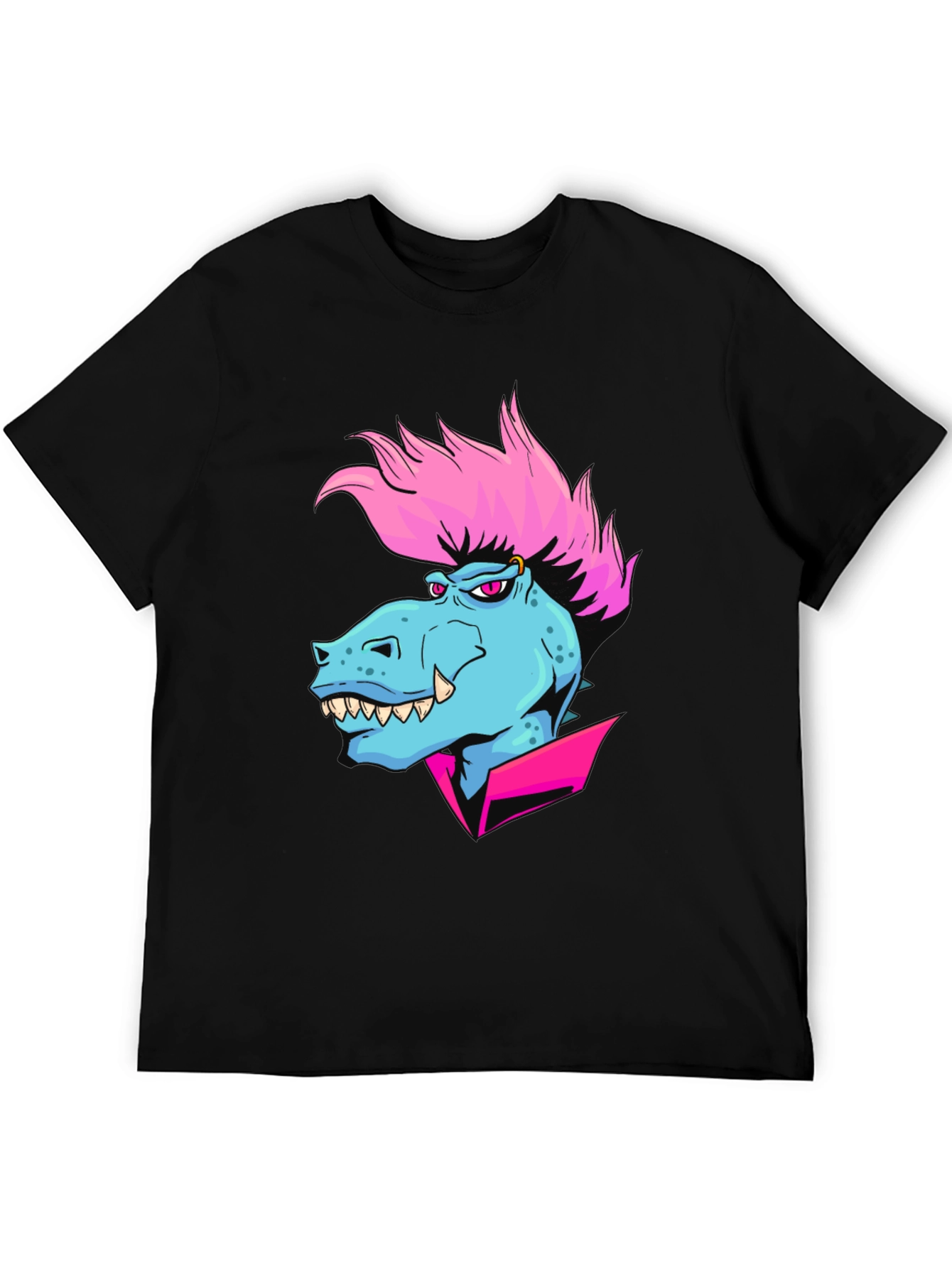 Cartoon Dinosaur Graphic T-Shirt