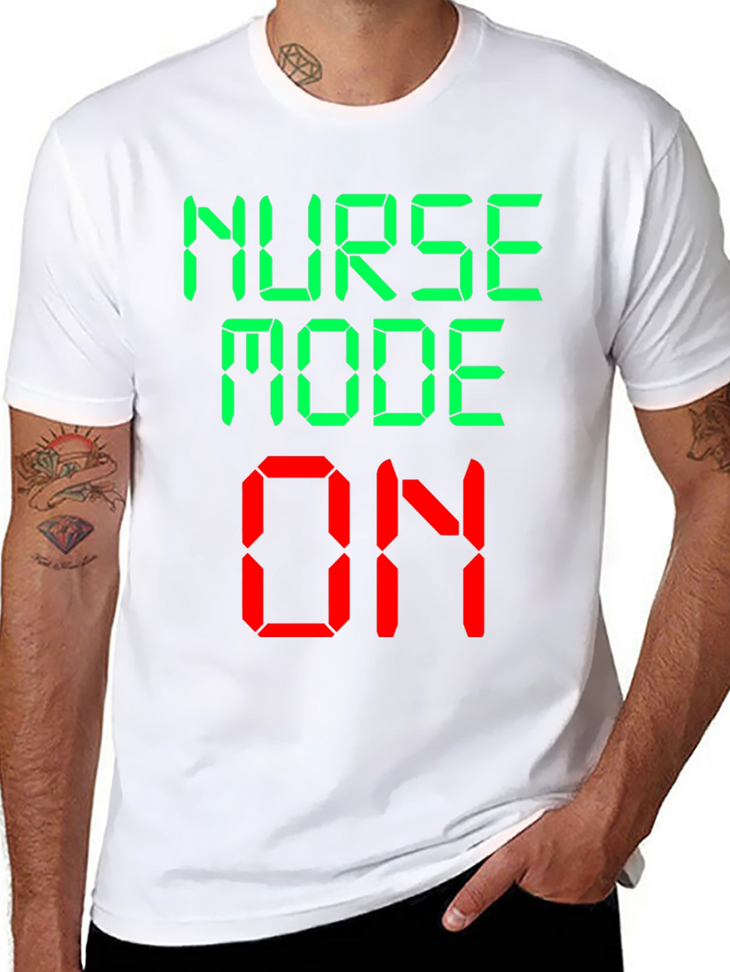 Nurse Mode On Novelty Graphic T-Shirt