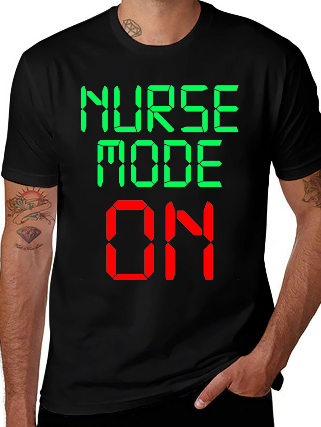 Nurse Mode On Novelty Graphic T-Shirt