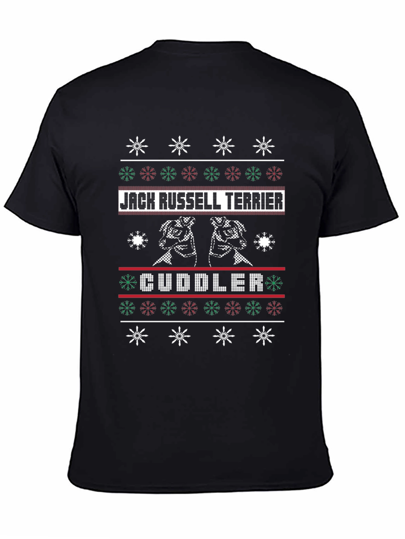 Jack Russell Terrier Cuddler Ugly Christmas Sweater T-Shirt