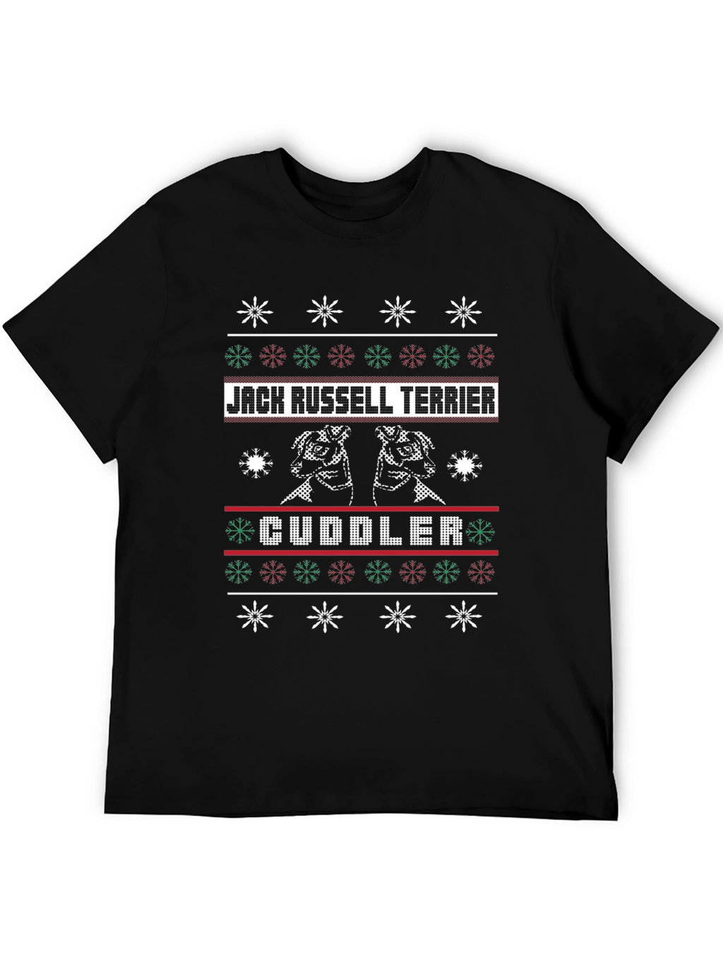 Jack Russell Terrier Cuddler Ugly Christmas Sweater T-Shirt
