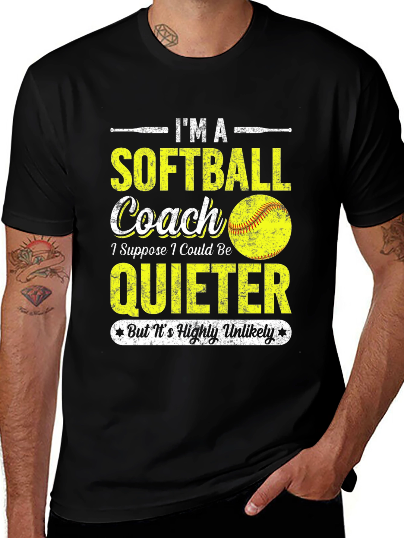 Softball Coach Graphic Tee