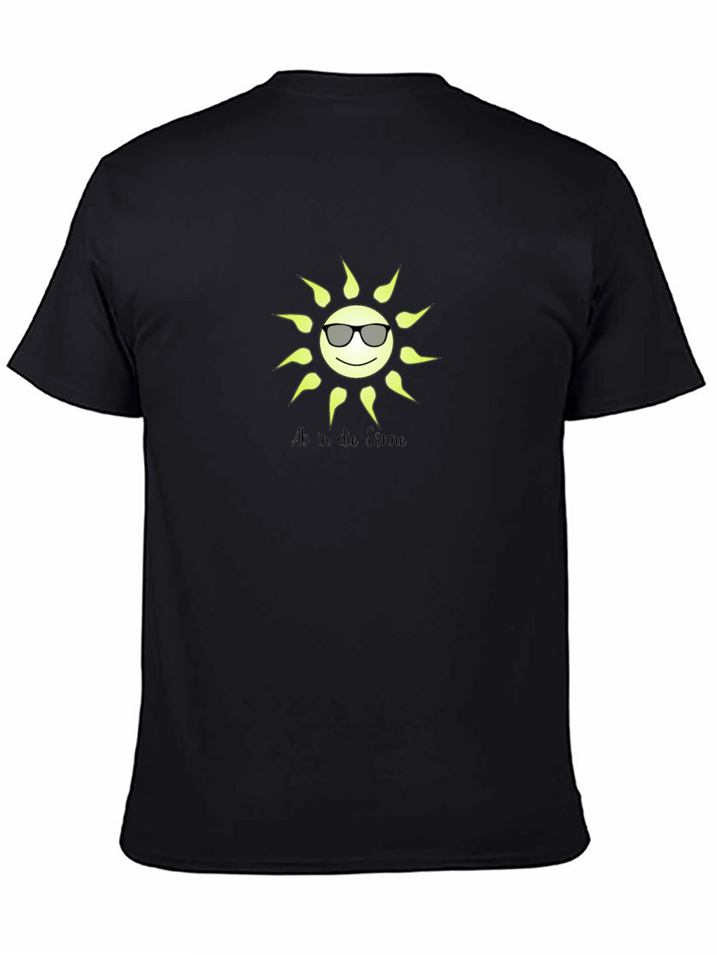 Sunny Vibes Black T-Shirt with Graphic