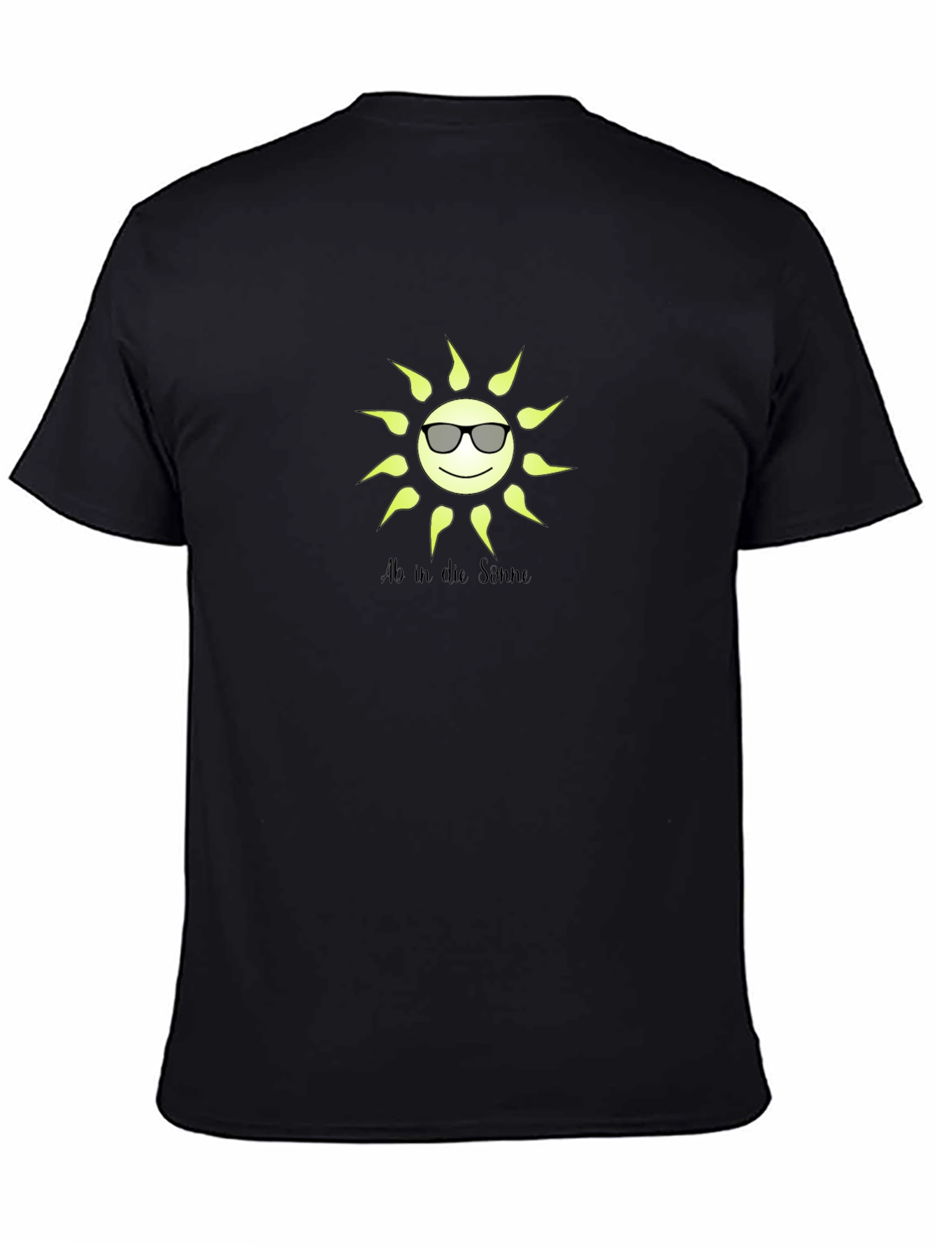Sunny Vibes Black T-Shirt with Graphic