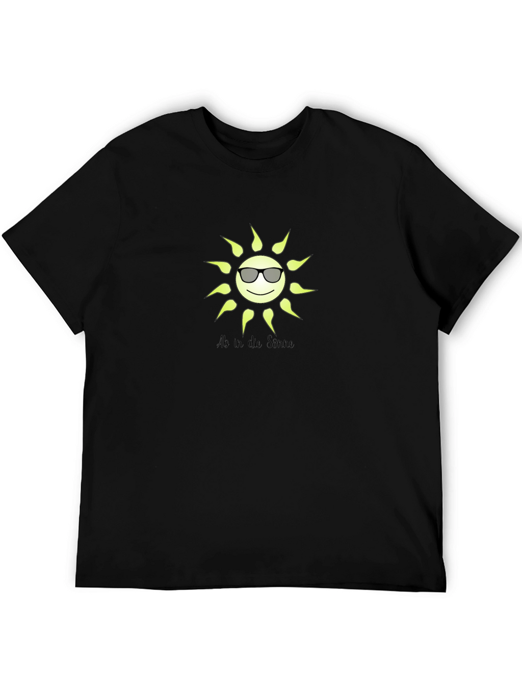 Sunny Vibes Black T-Shirt with Graphic