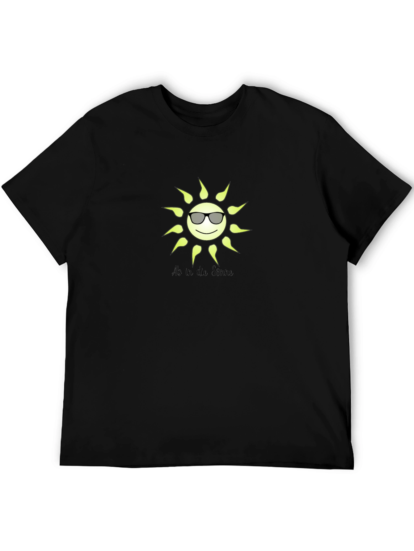 Sunny Vibes Black T-Shirt with Graphic