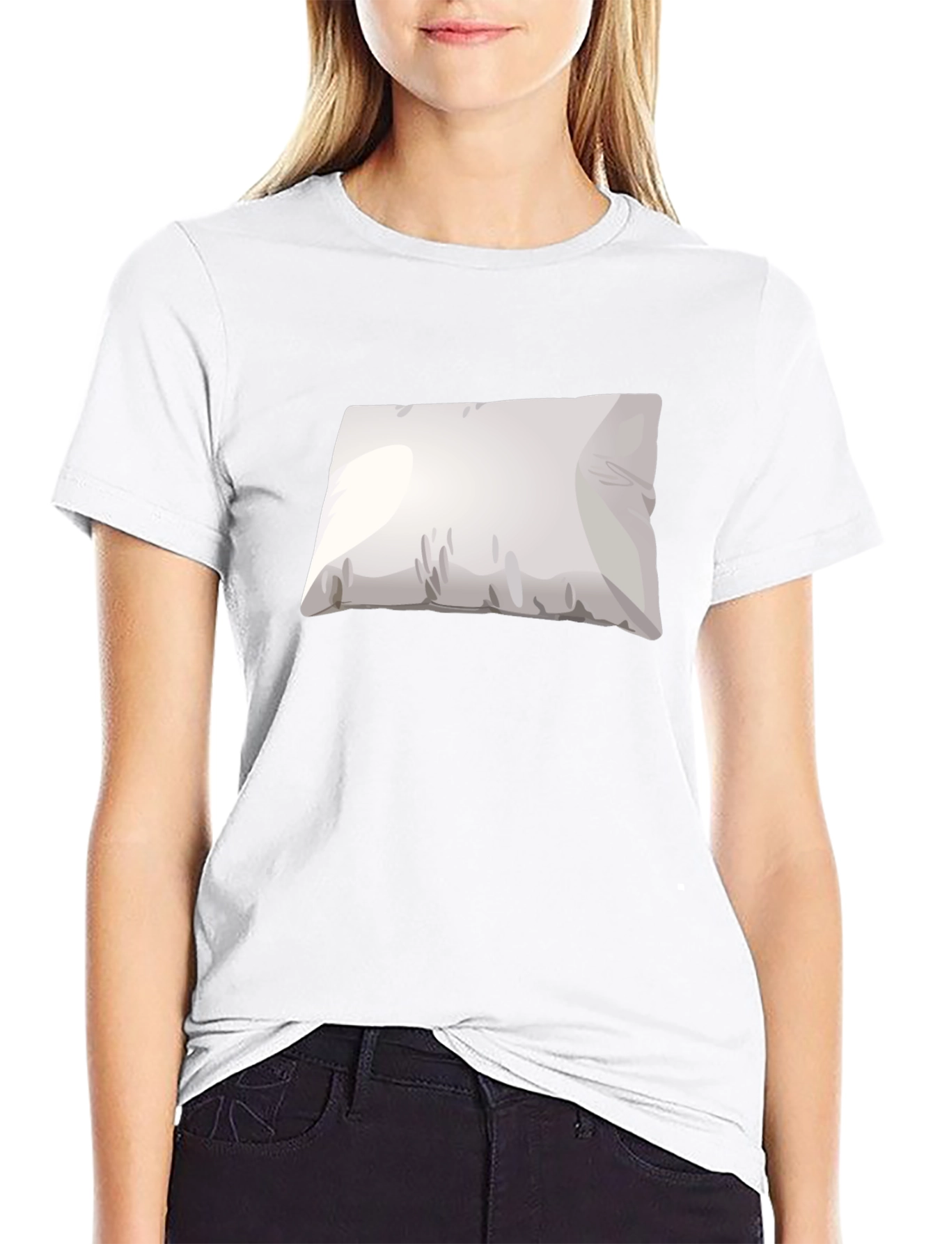 Pillow Graphic Black T-Shirt - Comfortable Sleepwear Tee
