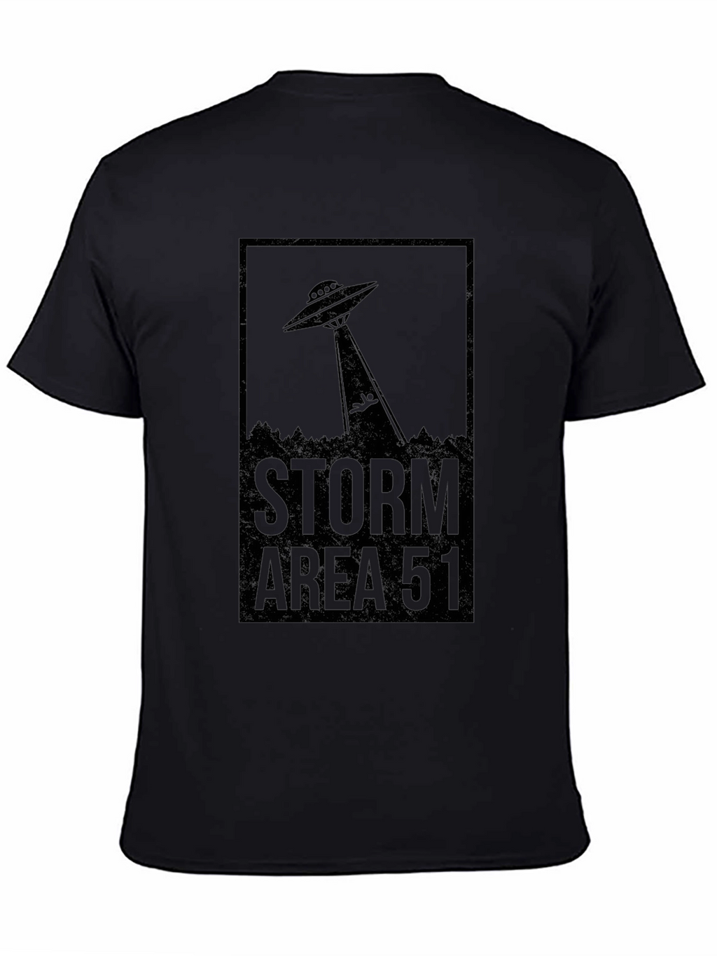 Storm Area 51 UFO Graphic Tee - Black