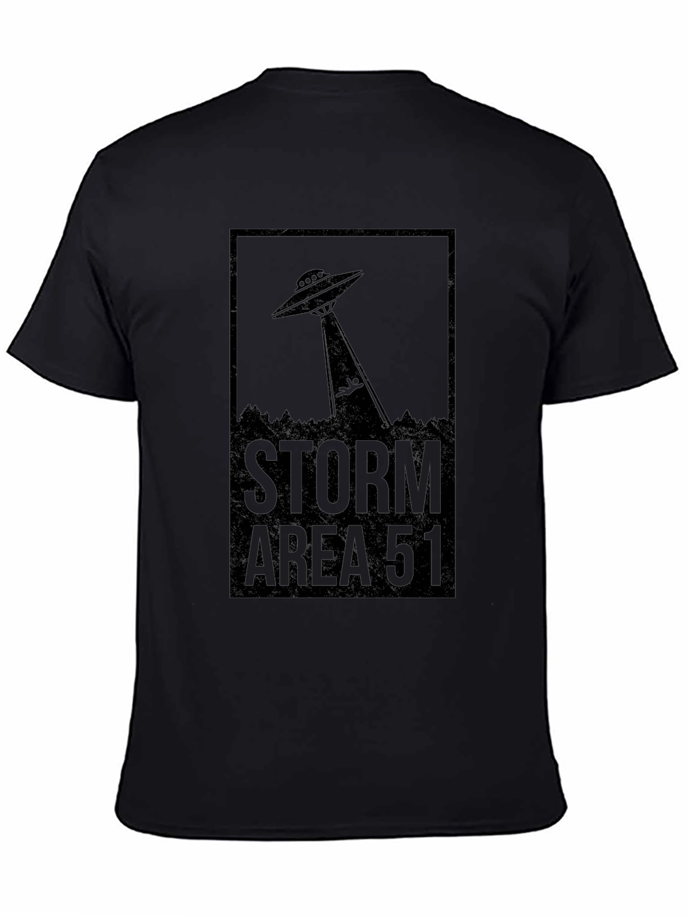 Storm Area 51 UFO Graphic Tee - Black