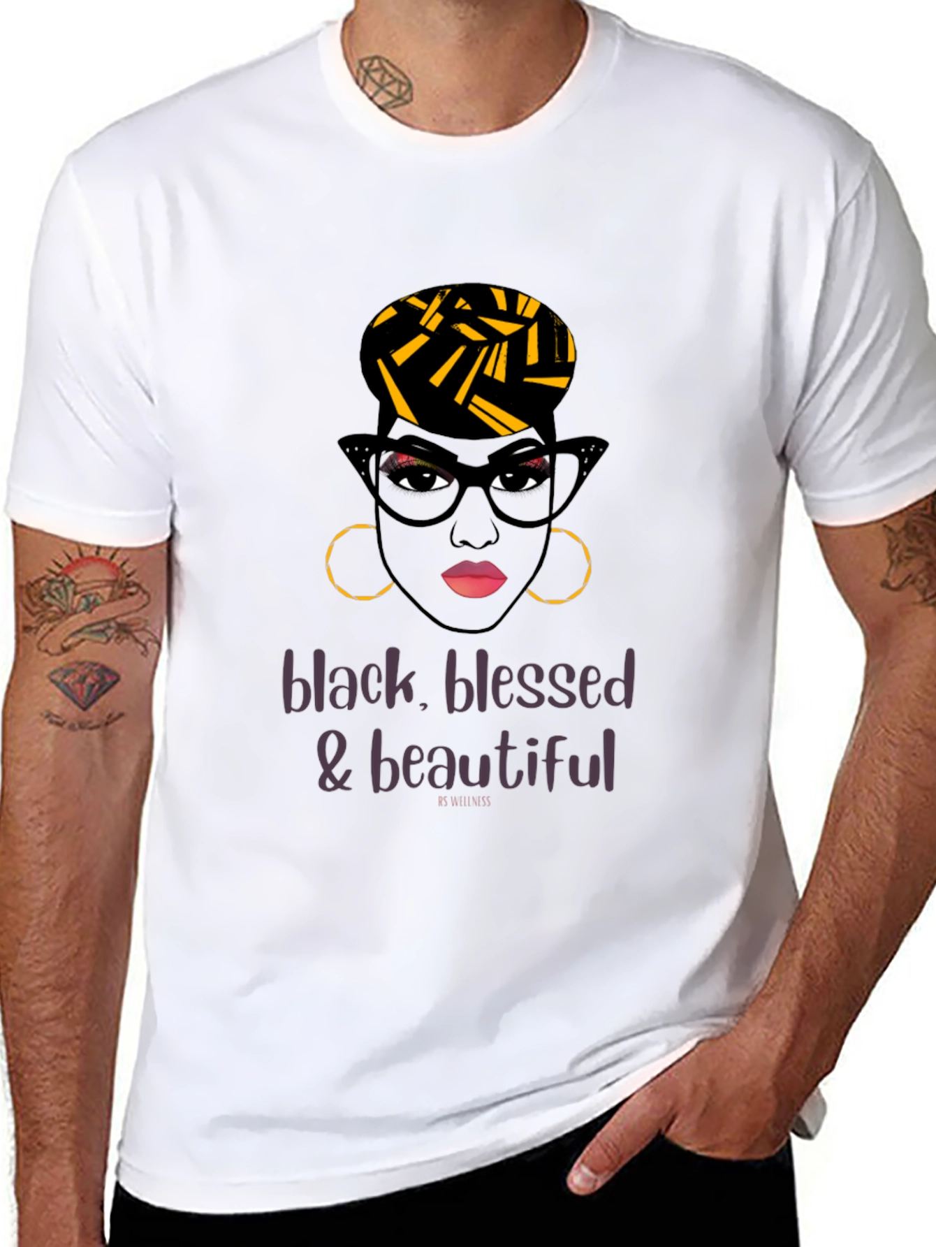 Black Blessed & Beautiful Graphic Tee