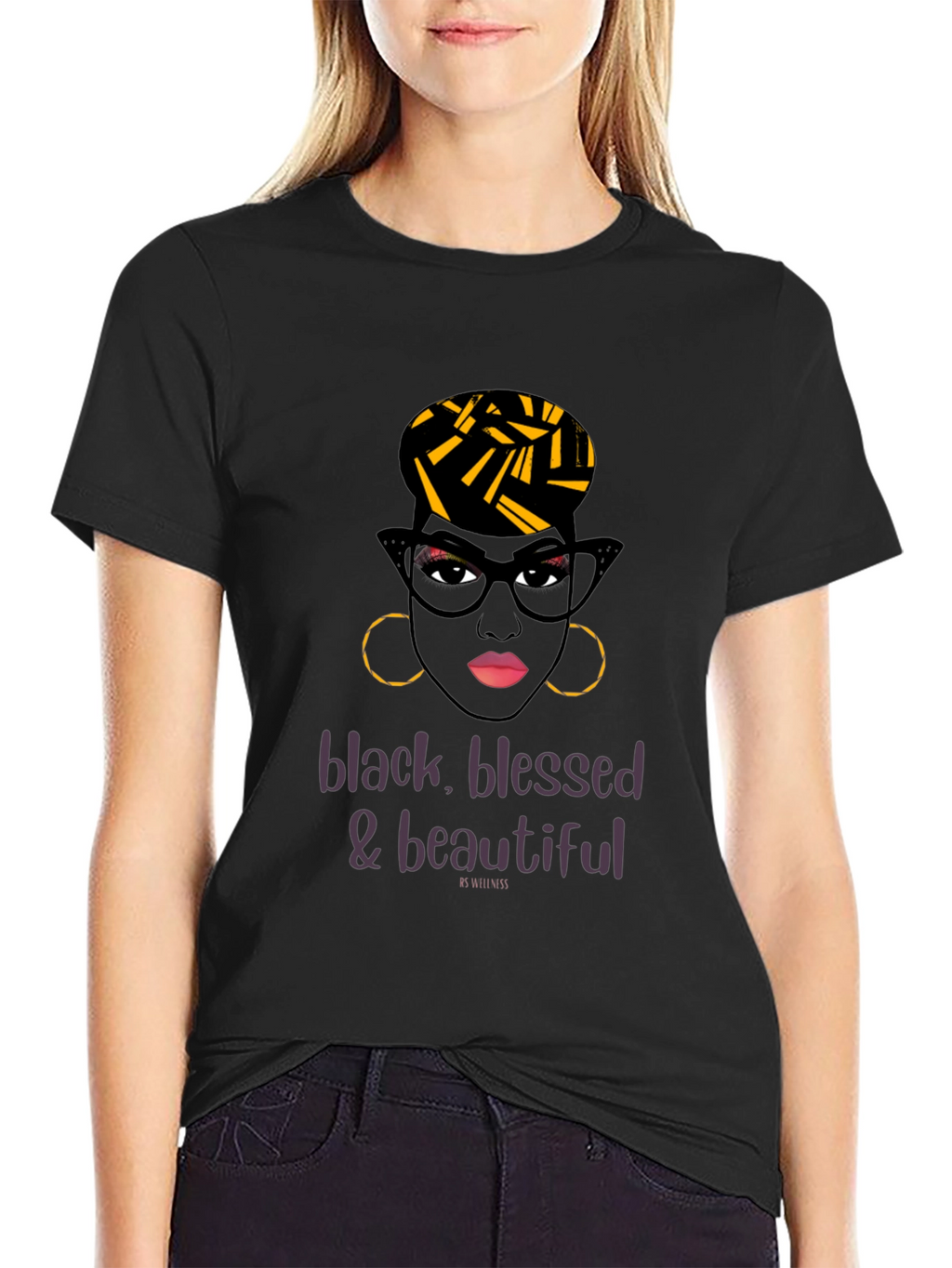 Black Blessed & Beautiful Graphic Tee