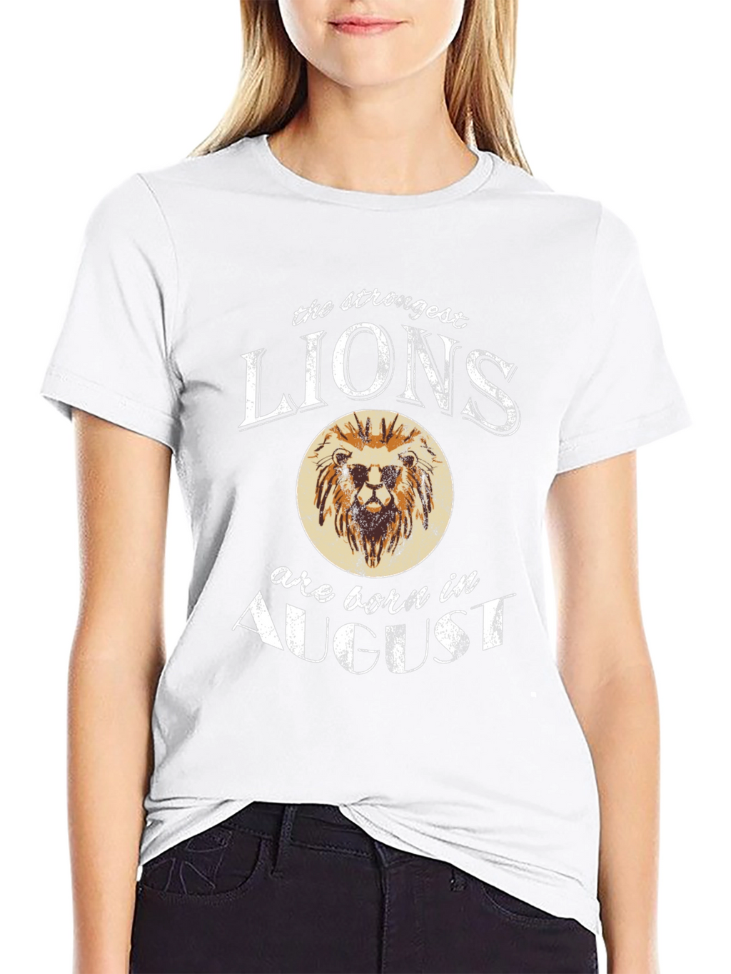 Strongest Lions Born in August T-Shirt