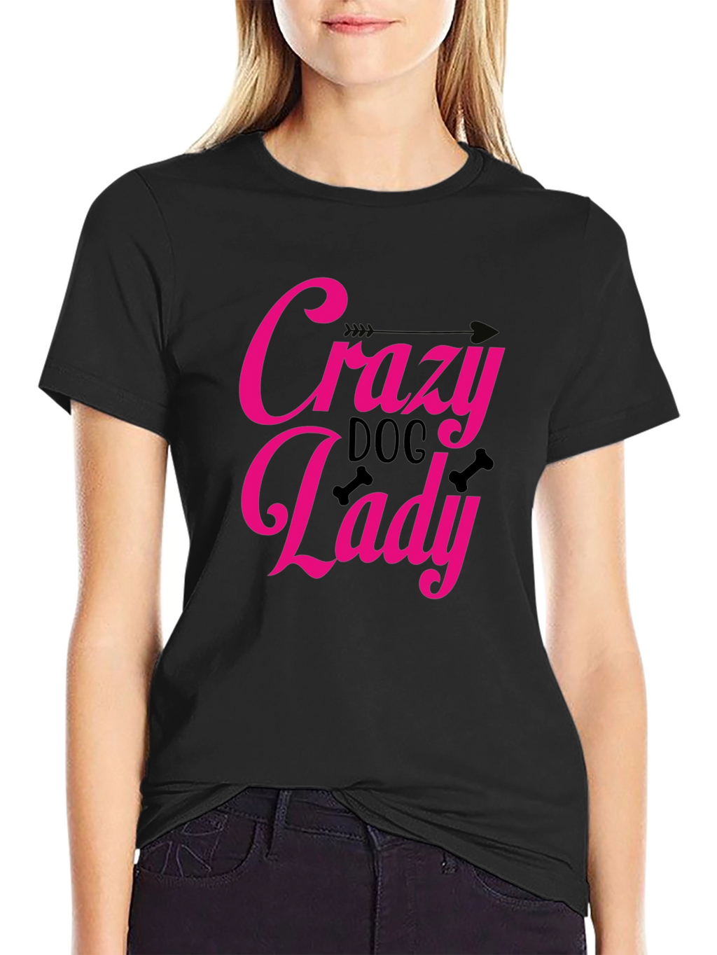 Crazy Dog Lady Graphic T-Shirt