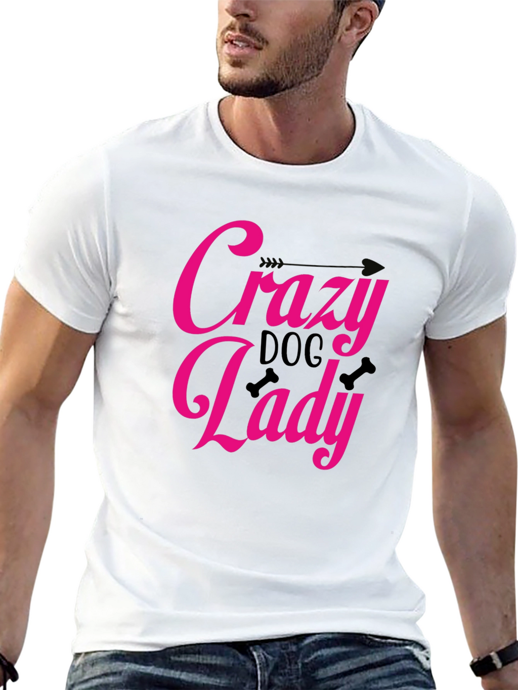 Crazy Dog Lady Graphic T-Shirt