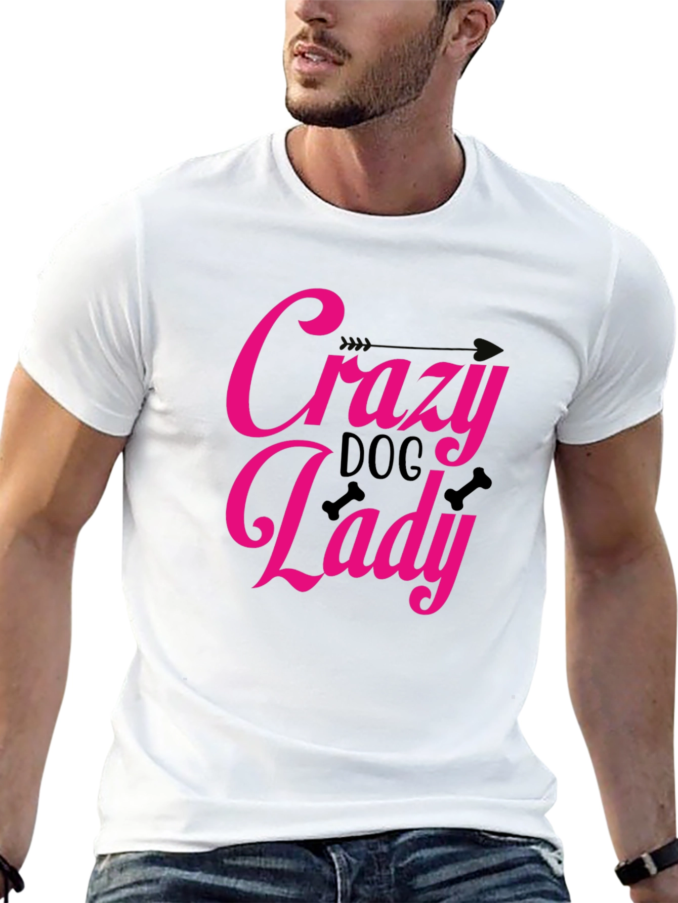 Crazy Dog Lady Graphic T-Shirt