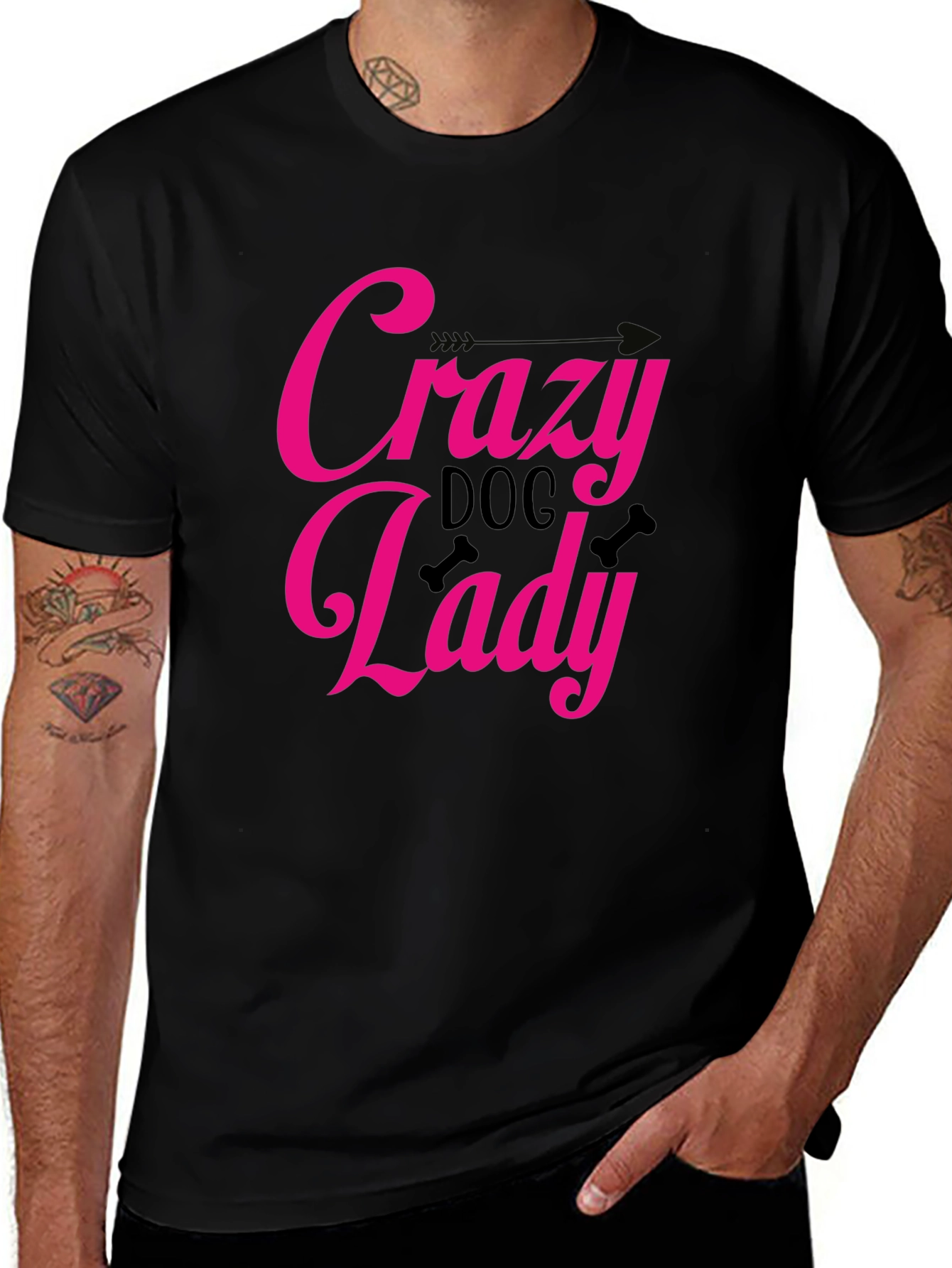 Crazy Dog Lady Graphic T-Shirt