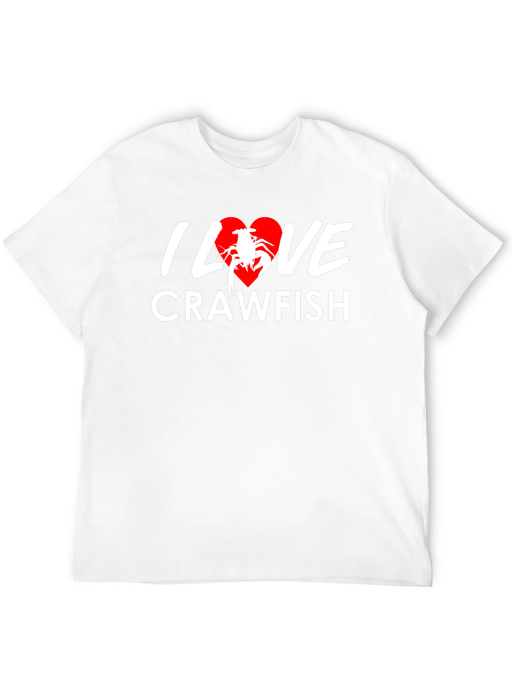 I Love Crawfish T-Shirt - Black Graphic Tee