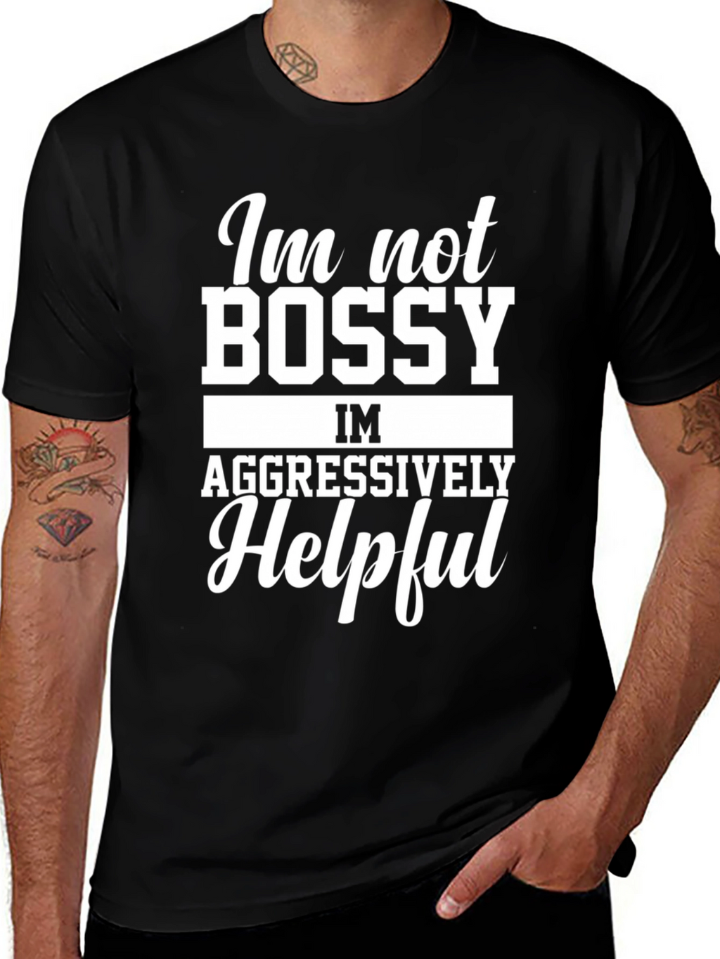 Funny Im Not Bossy Graphic Tee