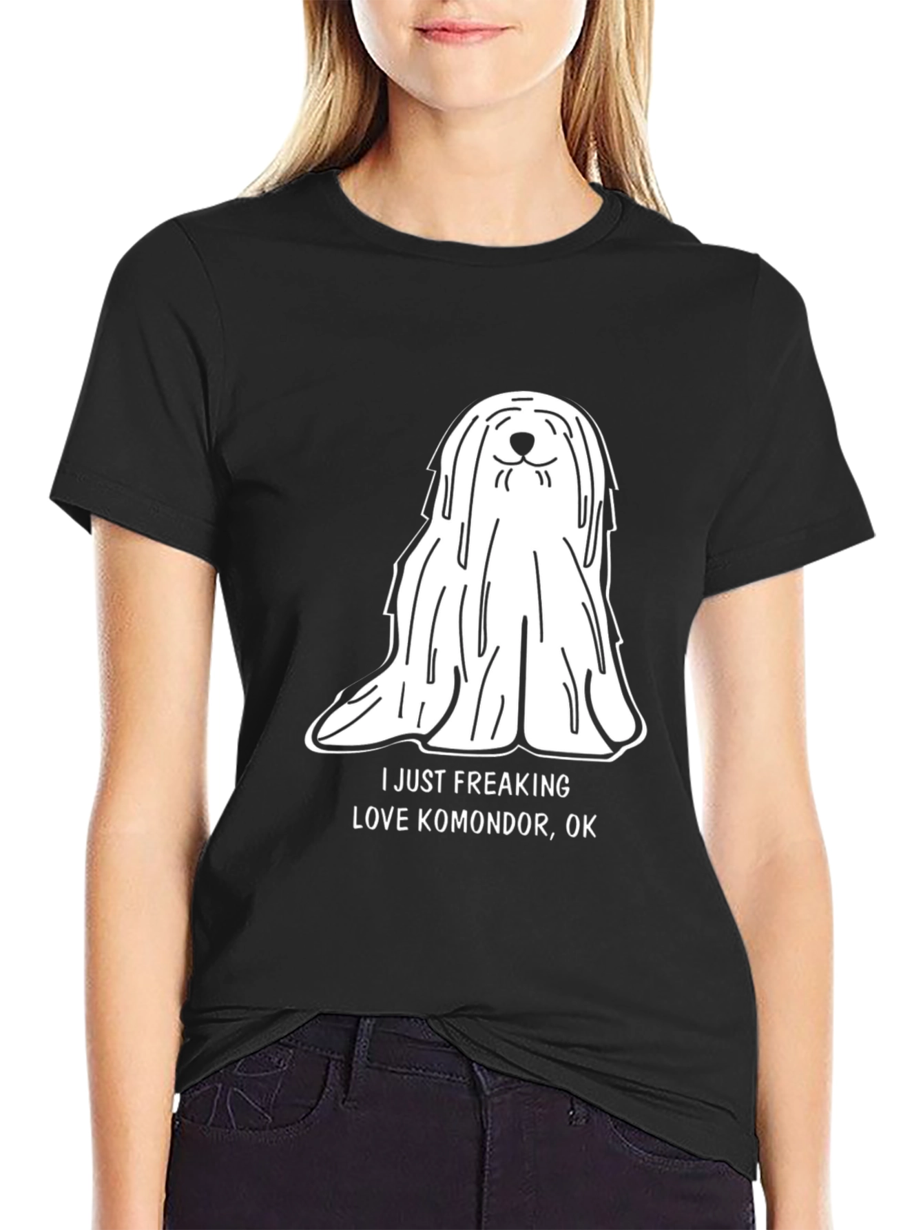 Komondor Dog Lover T-Shirt - I Just Freaking Love Komondor OK