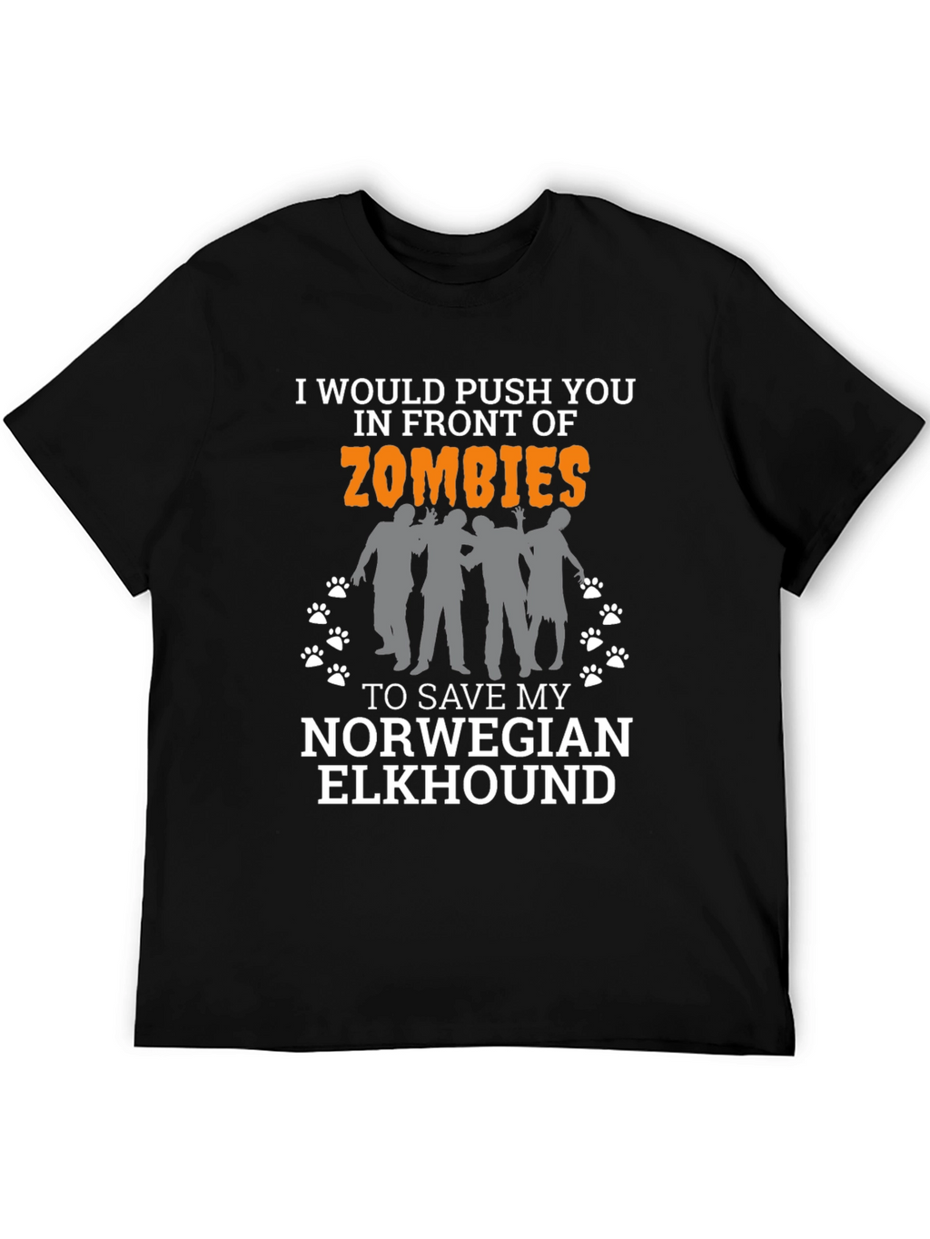 Zombie Norwegian Elkhound T-Shirt
