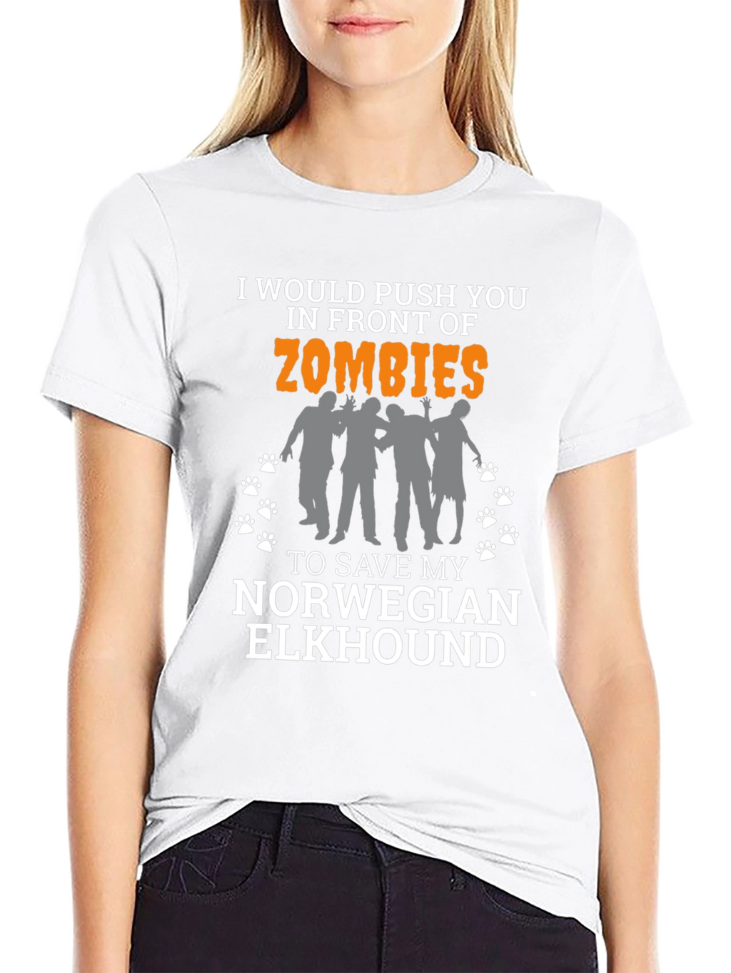 Zombie Norwegian Elkhound T-Shirt