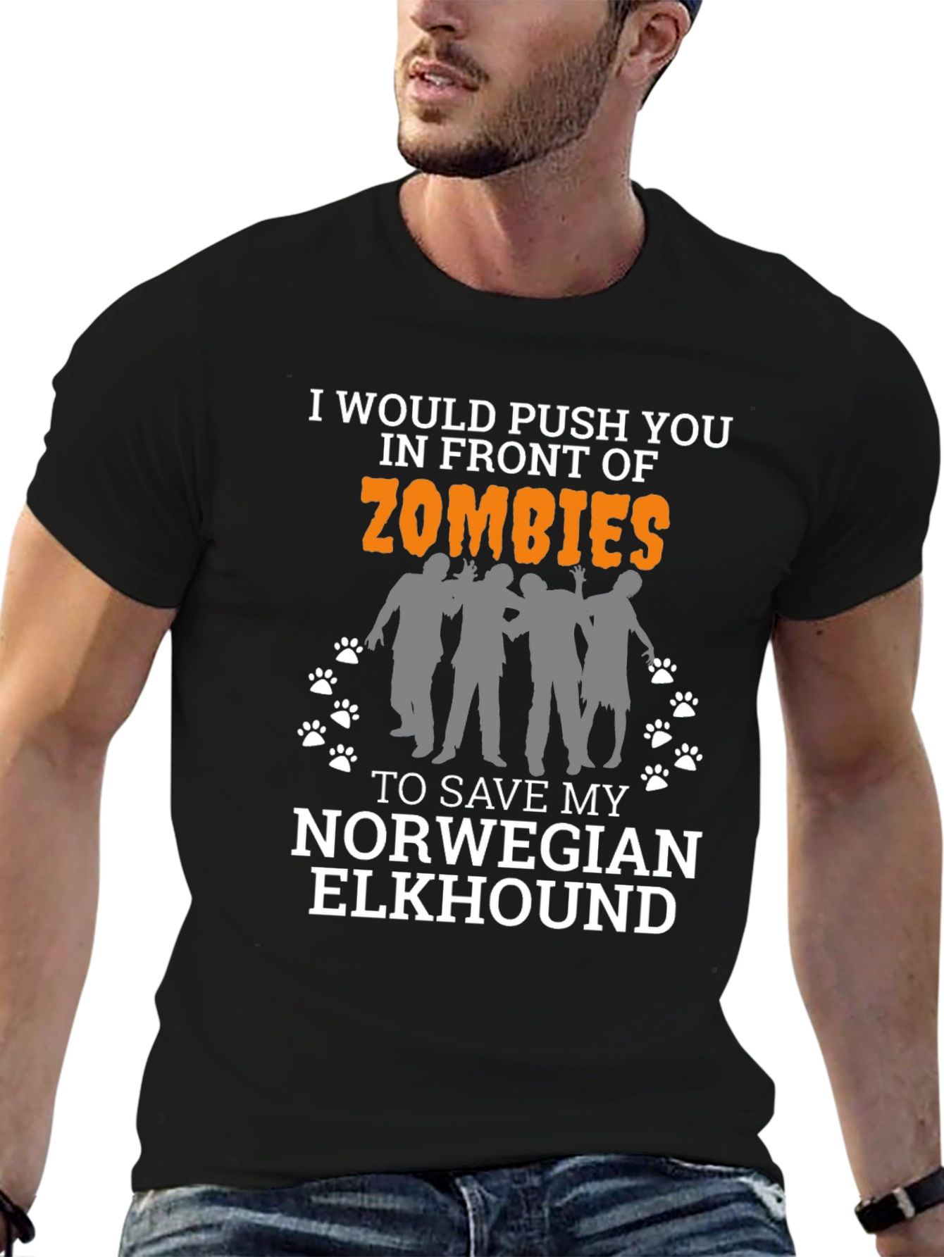 Zombie Norwegian Elkhound T-Shirt