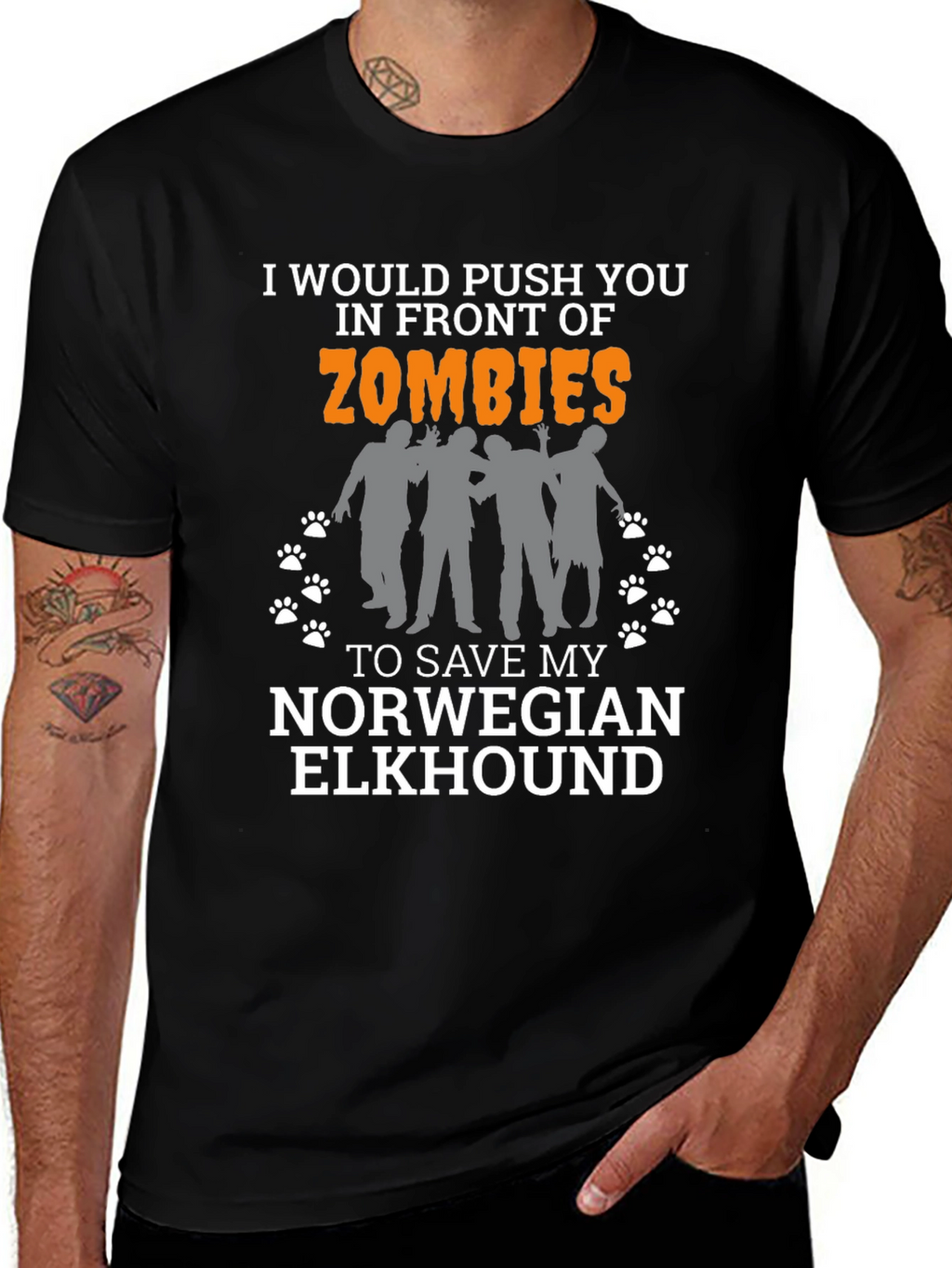 Zombie Norwegian Elkhound T-Shirt