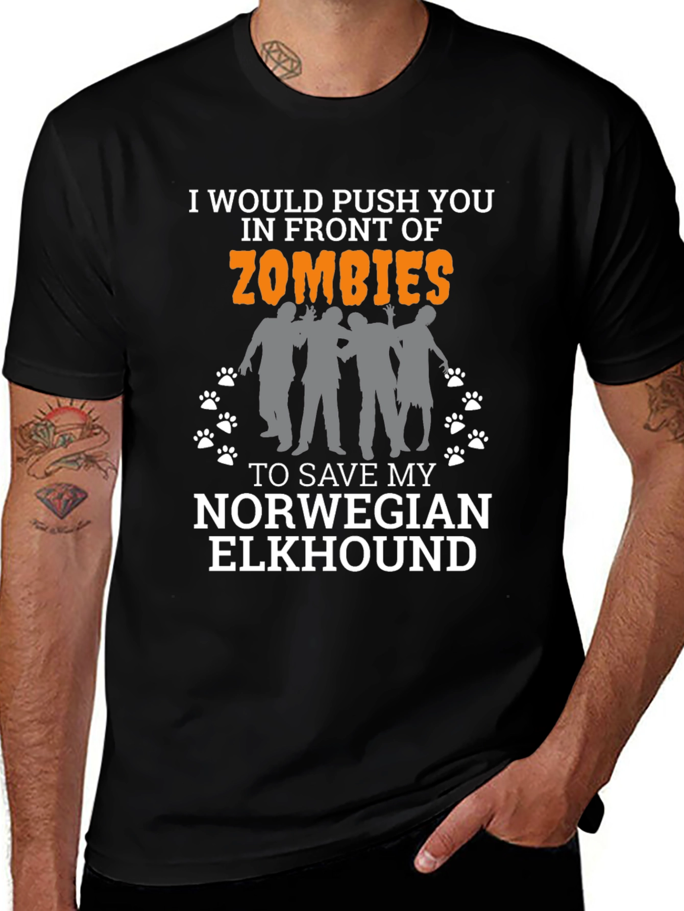 Zombie Norwegian Elkhound T-Shirt