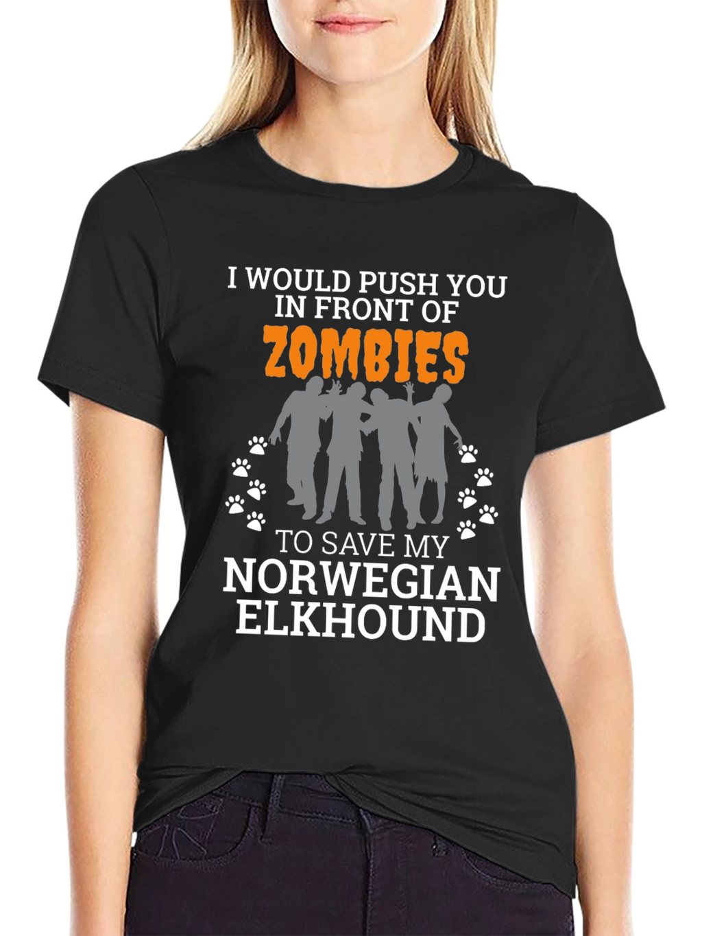 Zombie Norwegian Elkhound T-Shirt