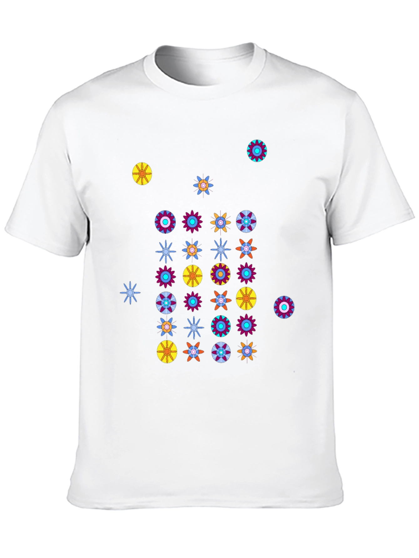 Funky Floral Black T-Shirt
