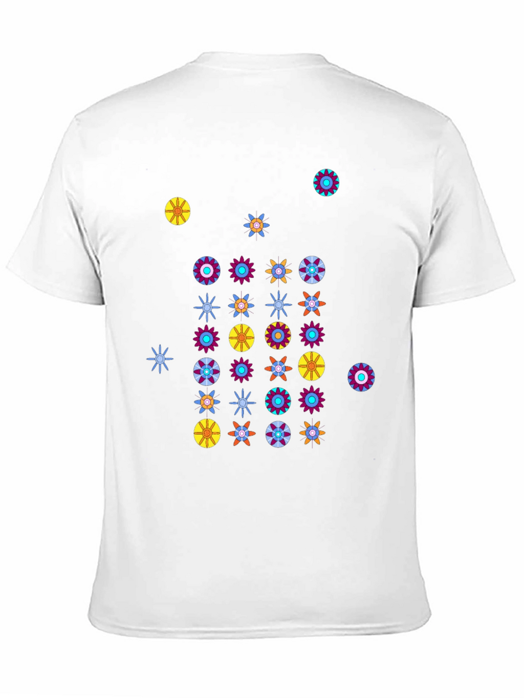 Funky Floral Black T-Shirt