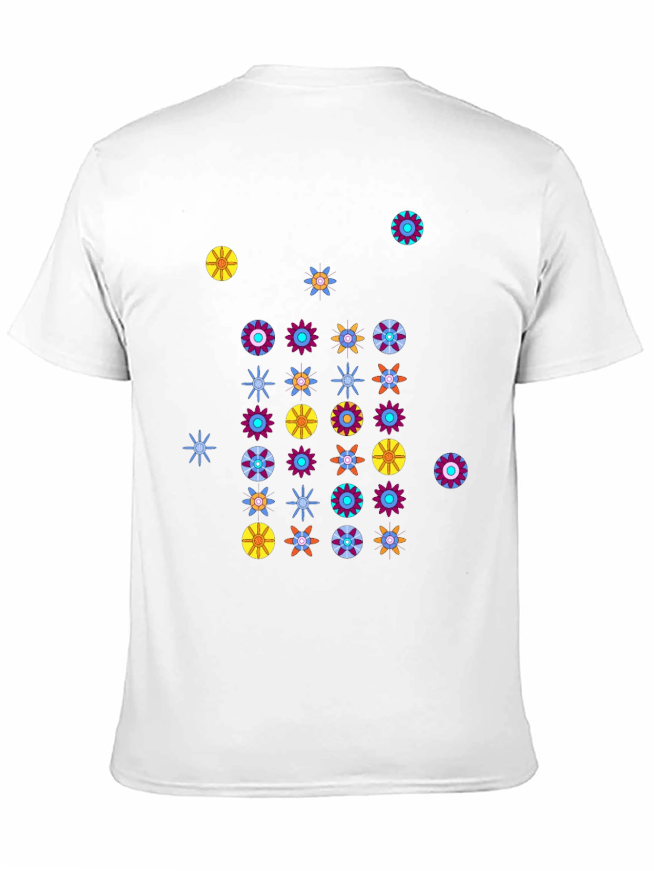 Funky Floral Black T-Shirt