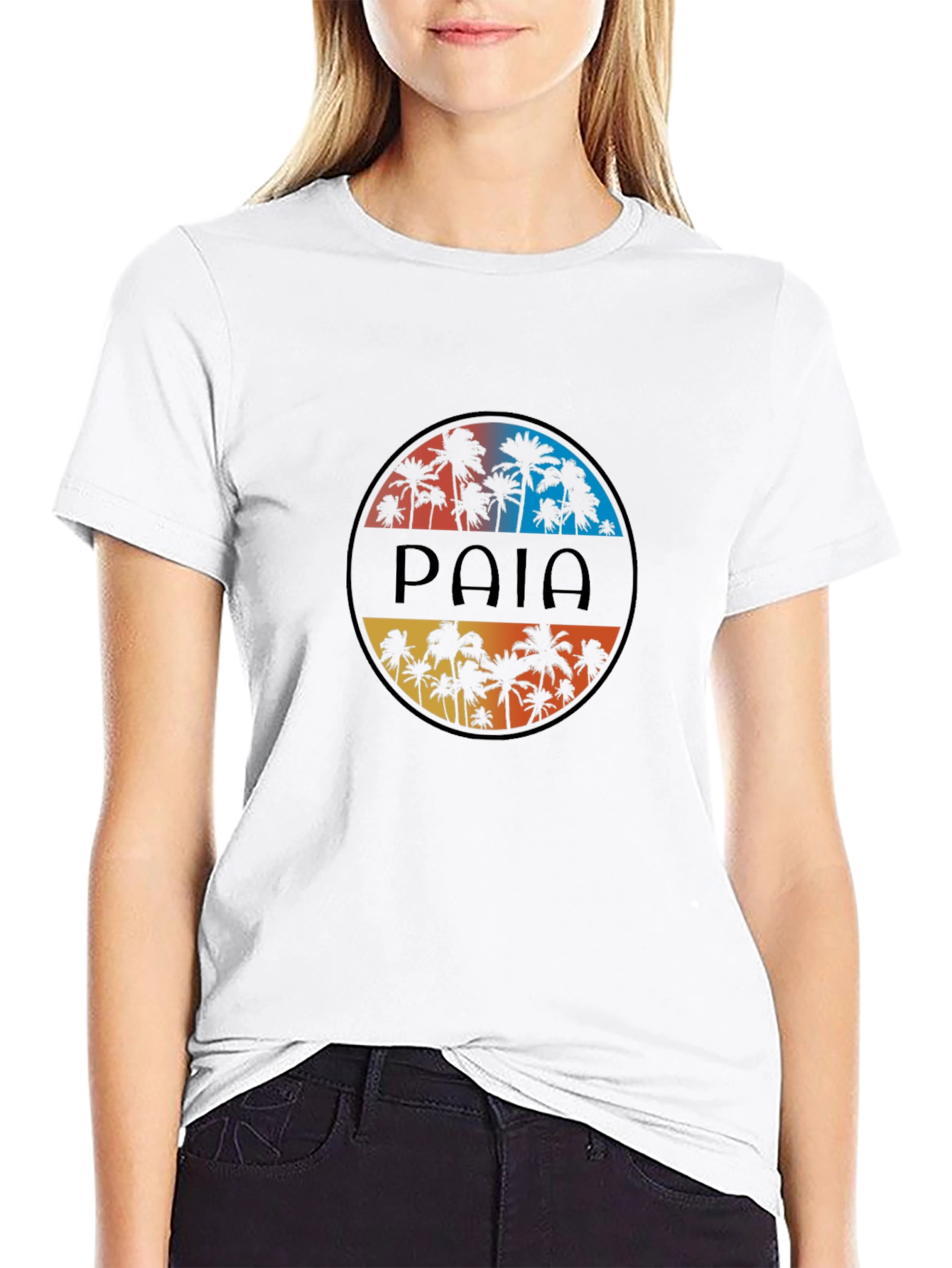 Paia Palm Tree Sunset T-Shirt