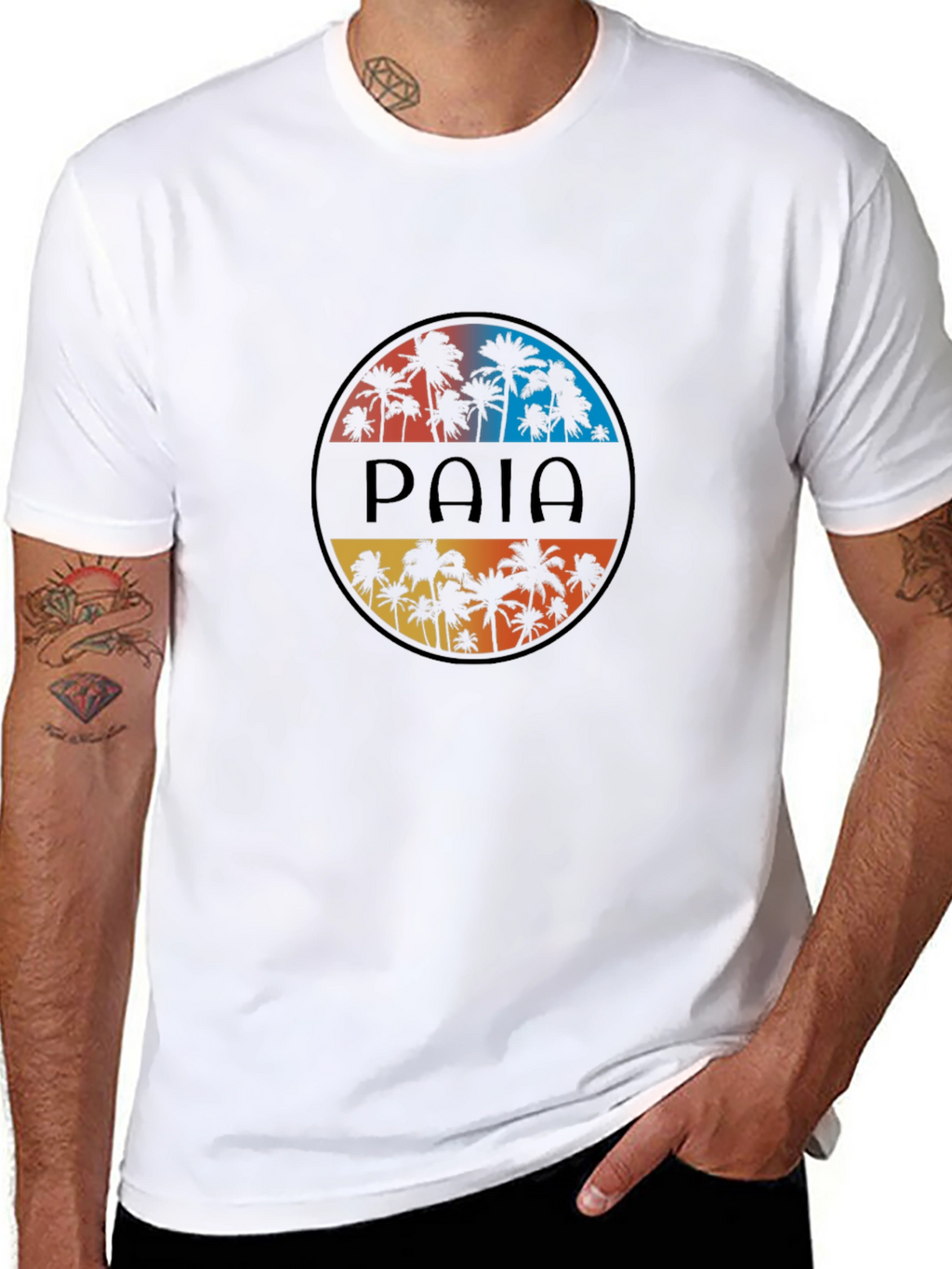 Paia Palm Tree Sunset T-Shirt