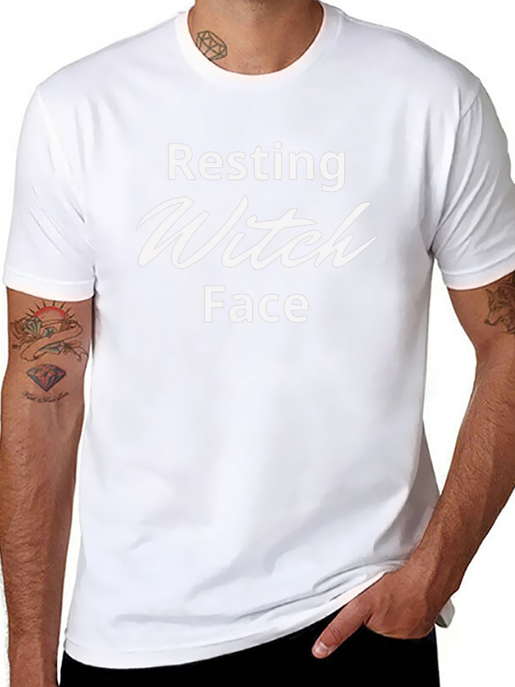 Resting Witch Face Novelty T-Shirt