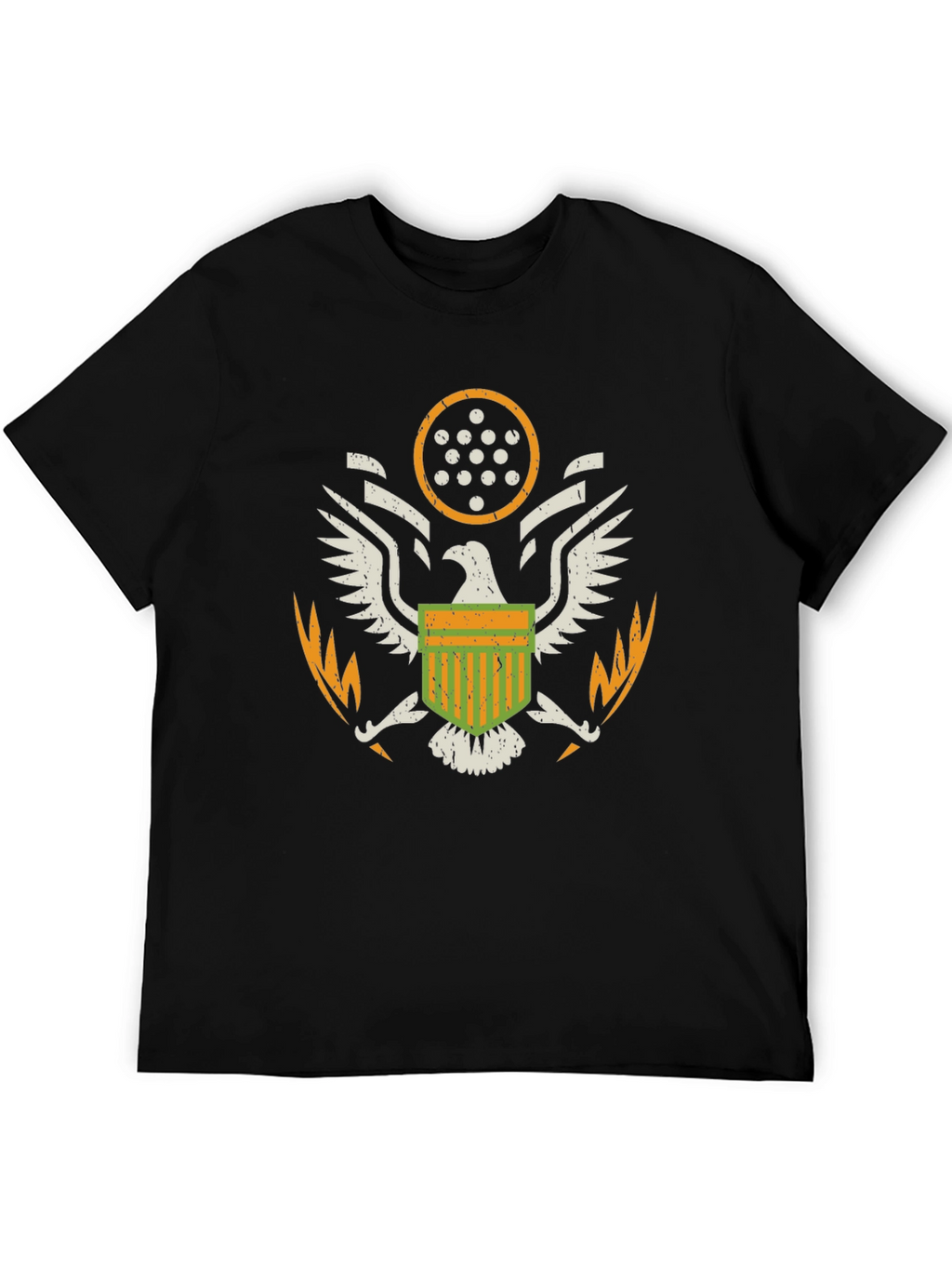 American Eagle Crest Graphic T-Shirt - Black