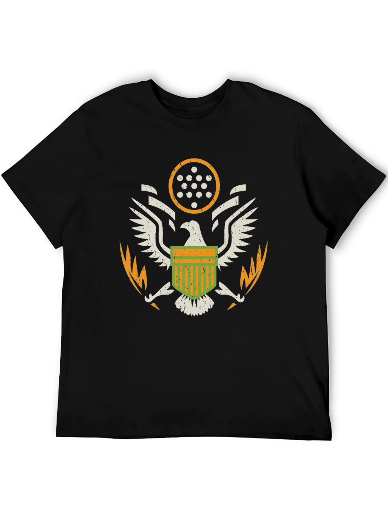 American Eagle Crest Graphic T-Shirt - Black