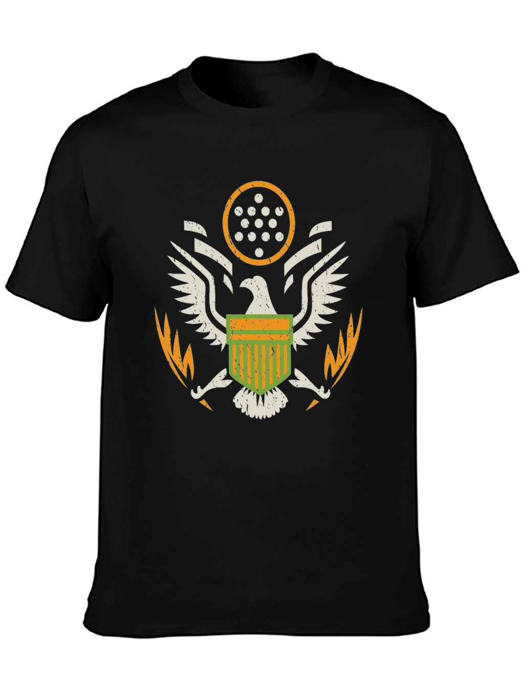 American Eagle Crest Graphic T-Shirt - Black