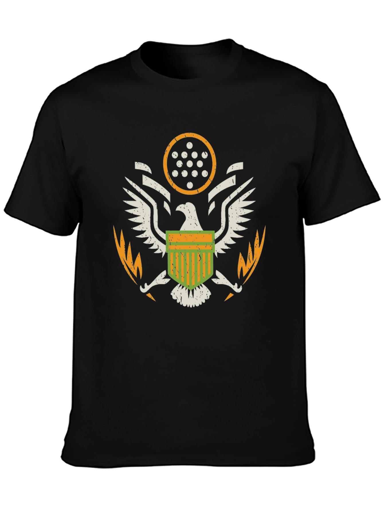 American Eagle Crest Graphic T-Shirt - Black
