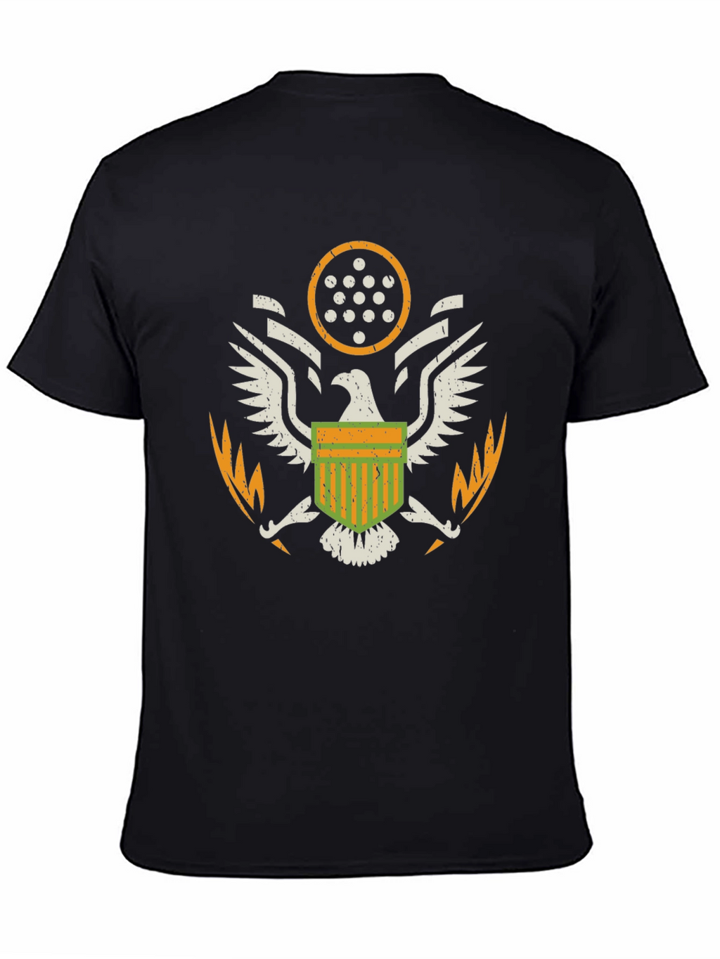 American Eagle Crest Graphic T-Shirt - Black