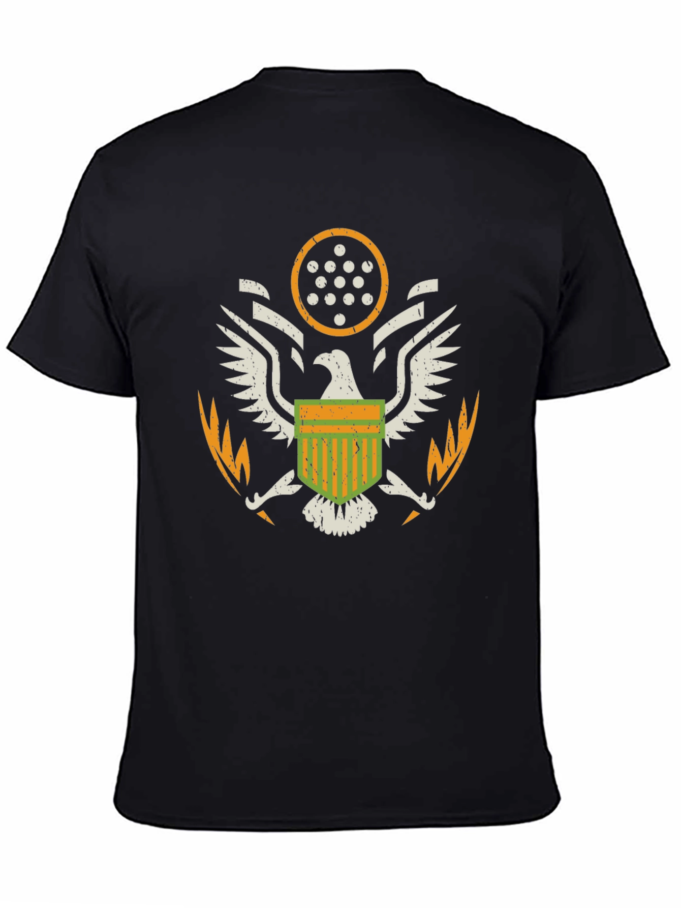 American Eagle Crest Graphic T-Shirt - Black