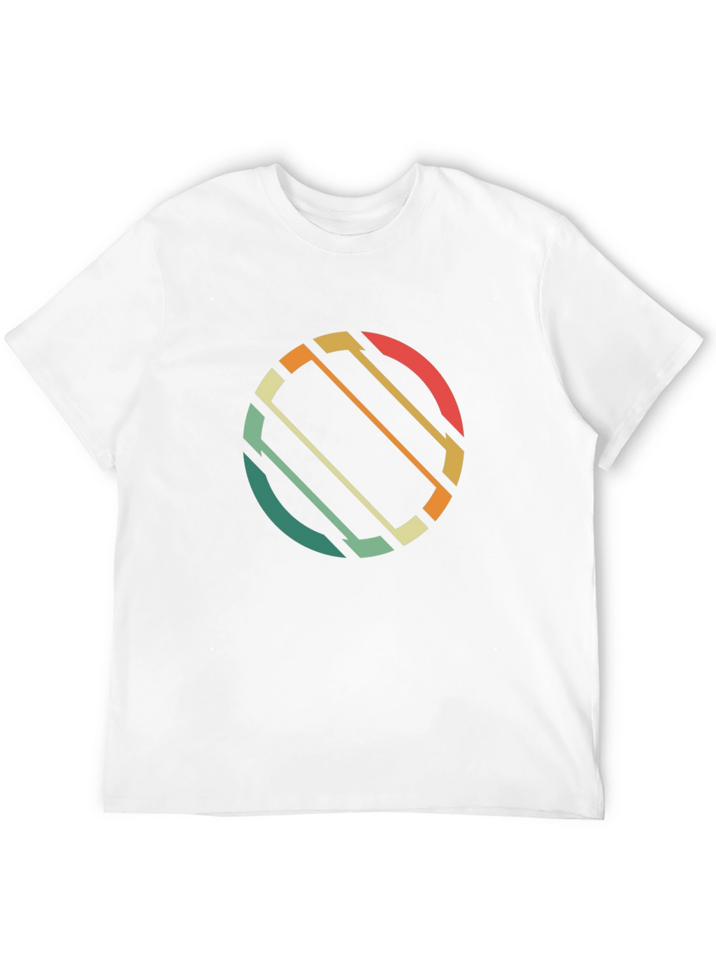 Retro Circle Graphic T-Shirt - Black