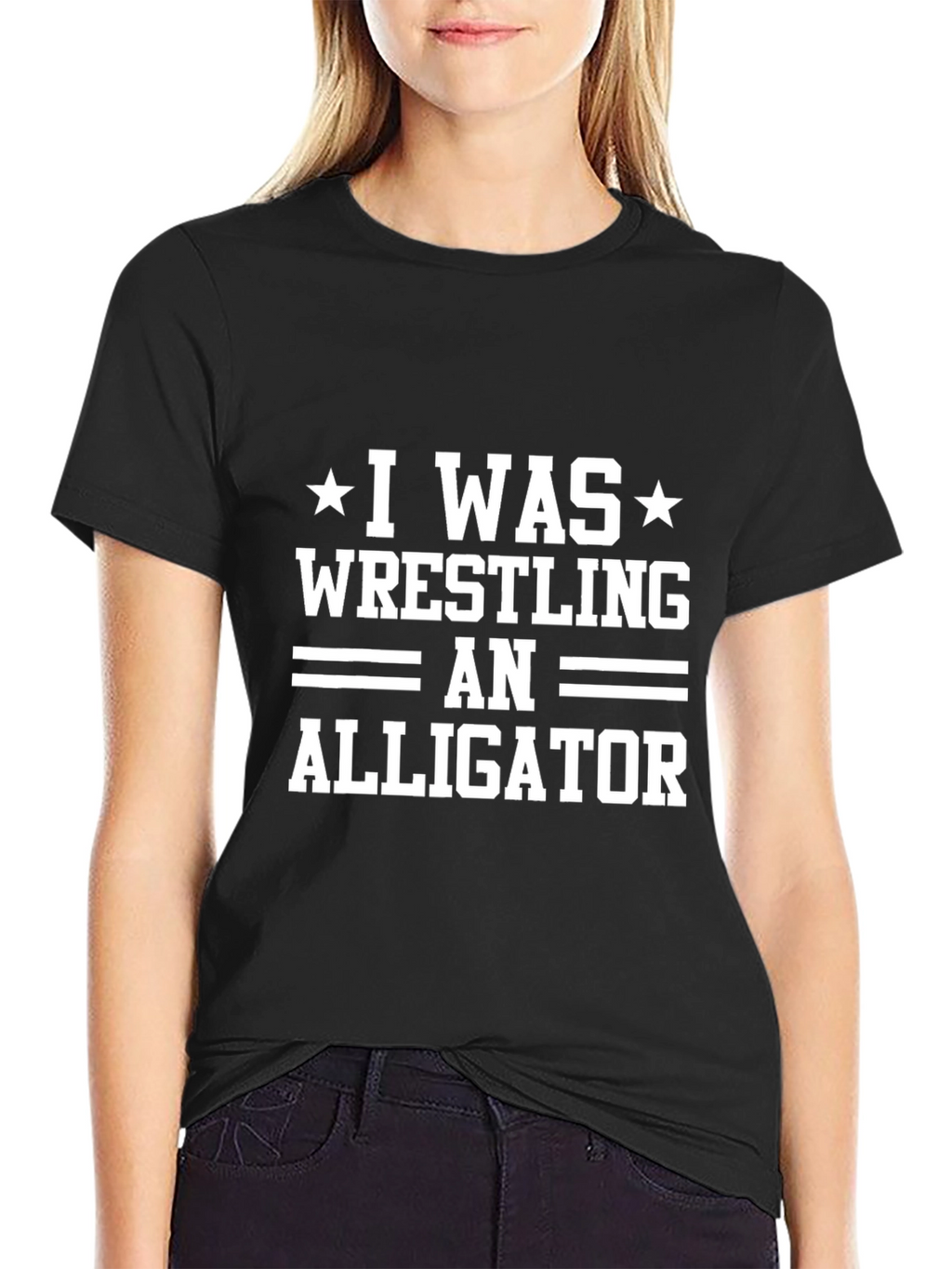 I Was Wrestling An Alligator Graphic Tee