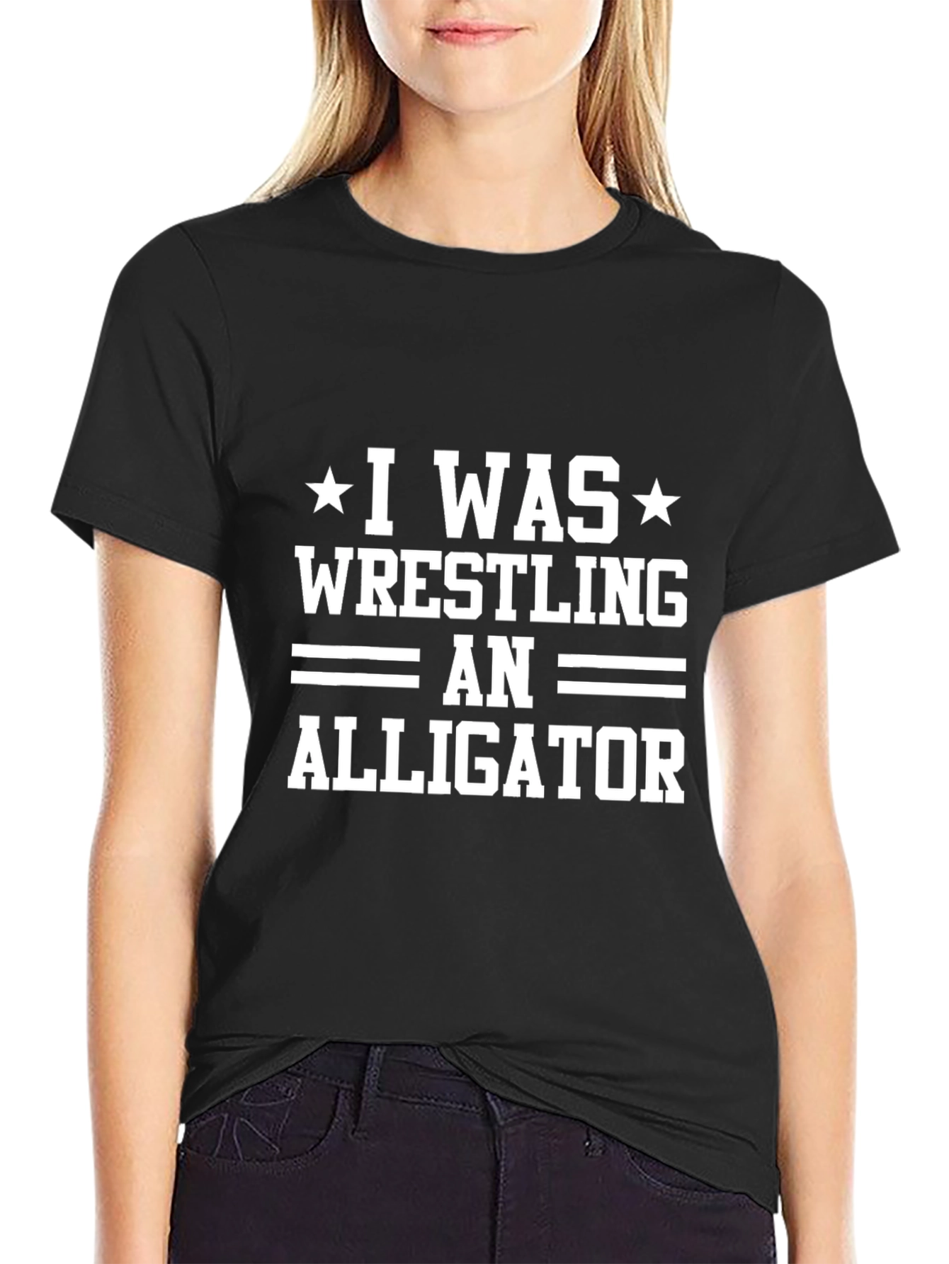 I Was Wrestling An Alligator Graphic Tee