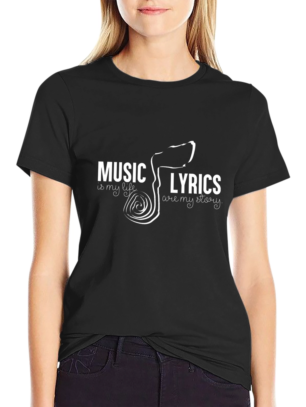 Music Lyrics T-Shirt -  Musicians Tee