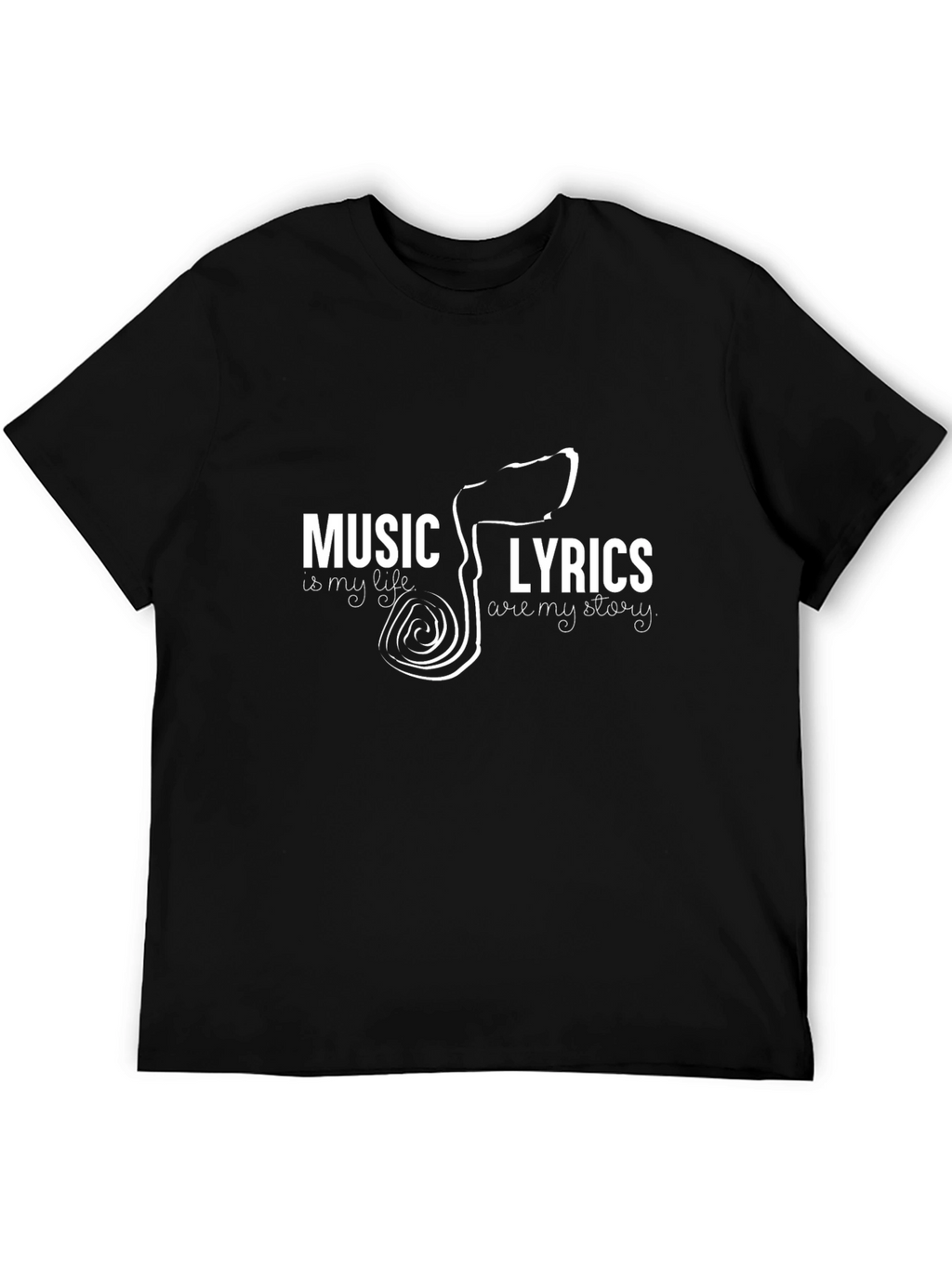 Music Lyrics T-Shirt -  Musicians Tee