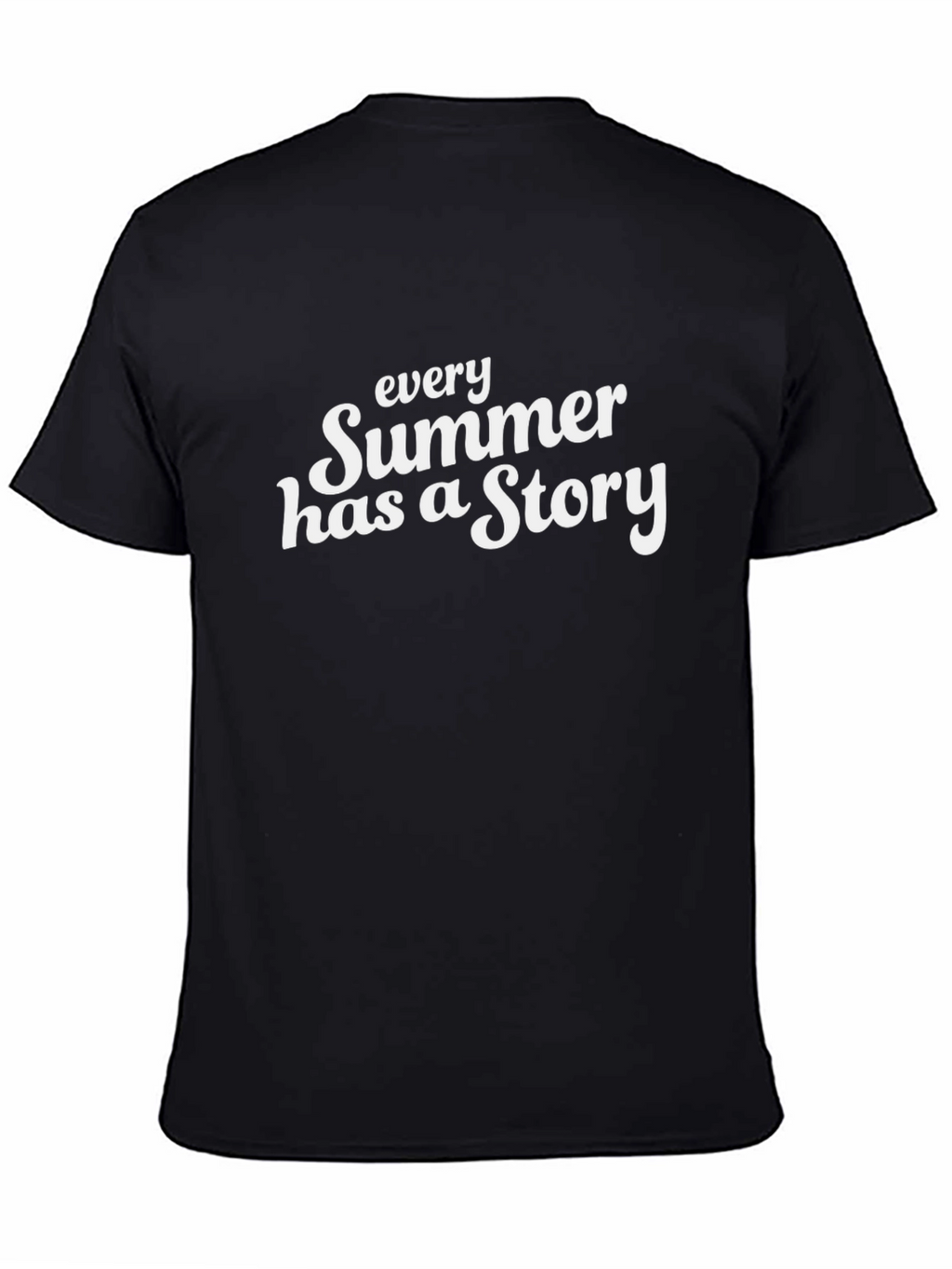 Summer Story Black Graphic Tee Shirt