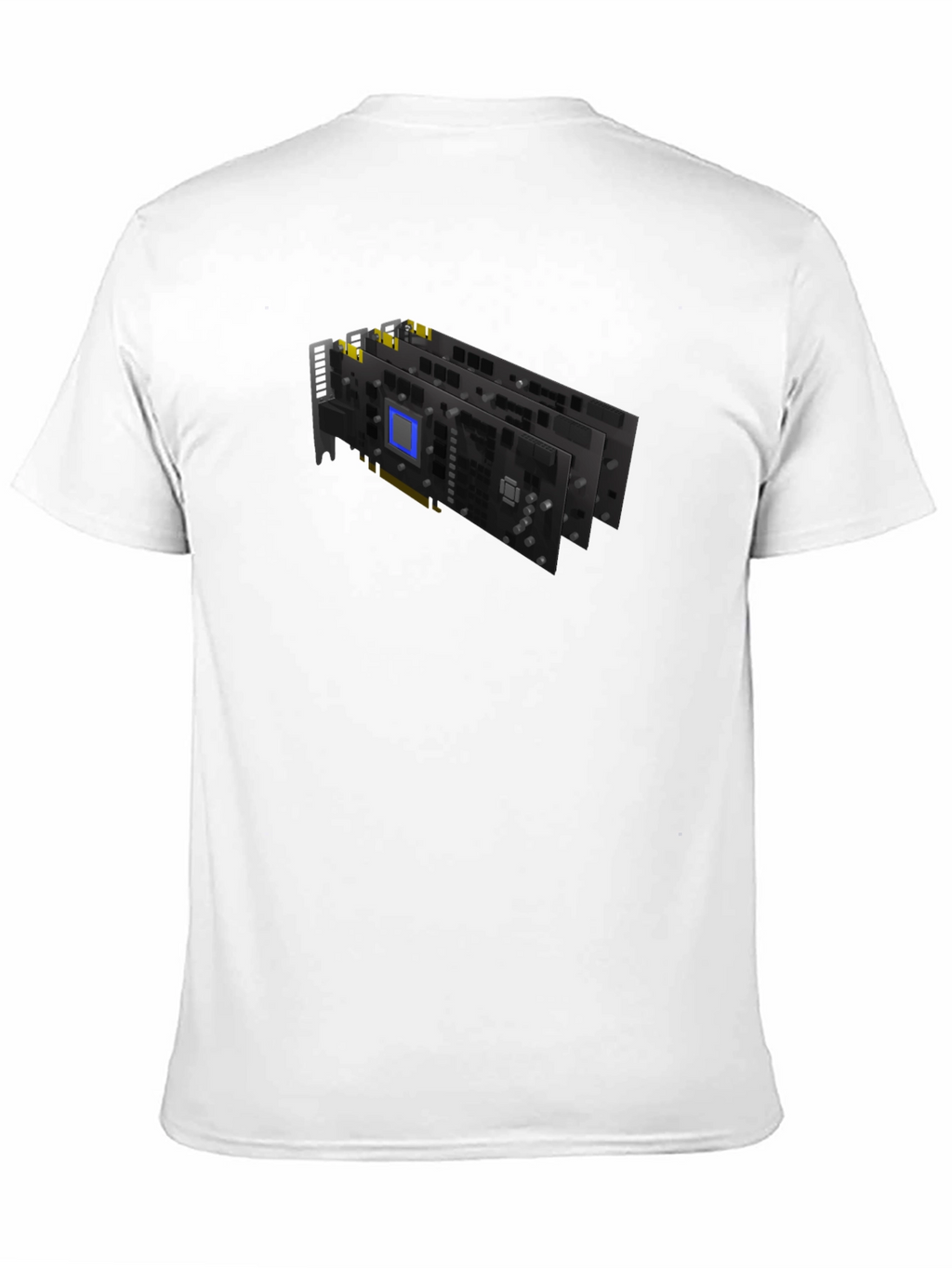 Graphic Card Printed Black T-Shirt - Gamer Style