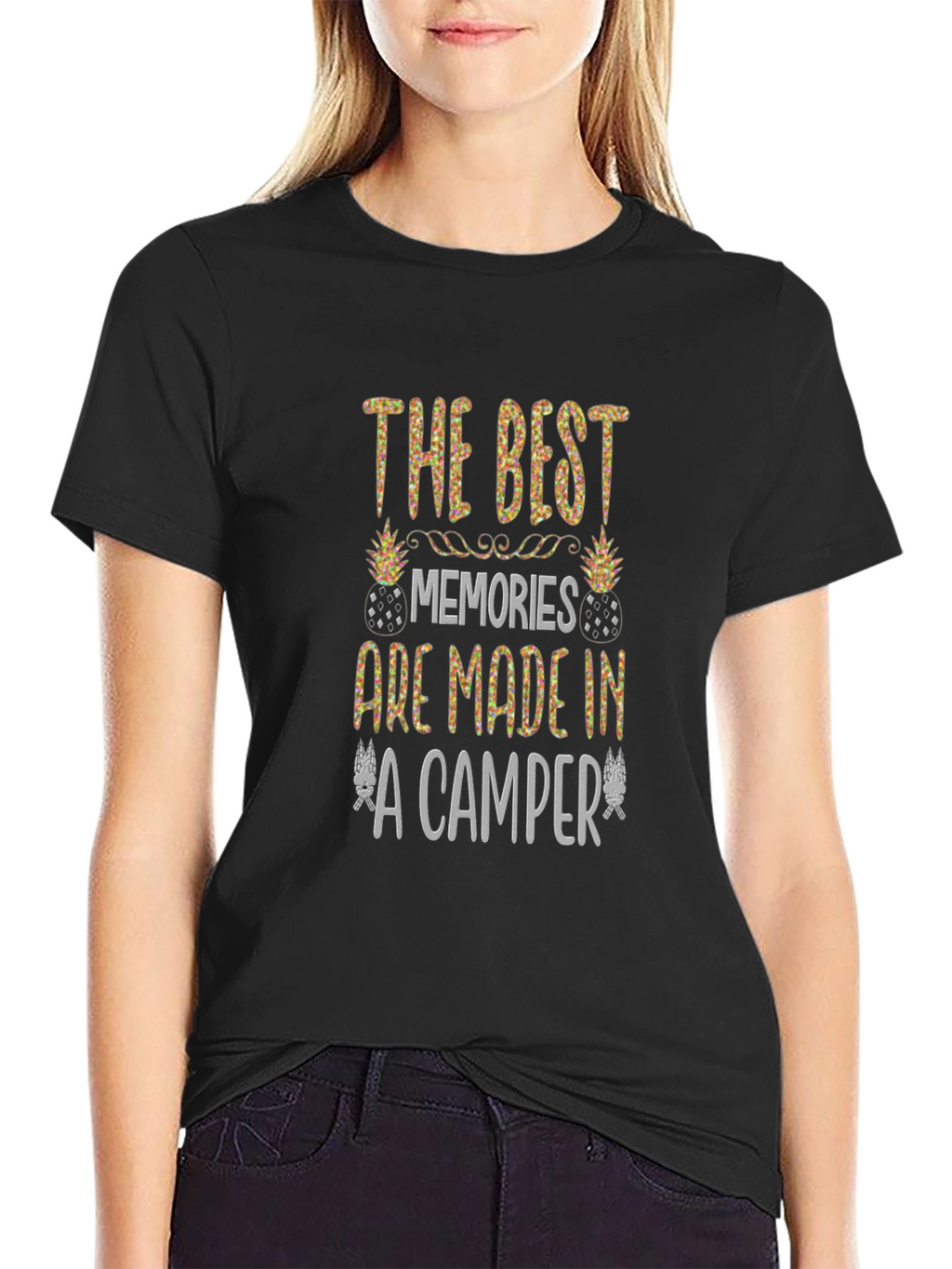 Best Memories Camper T-Shirt - Black Camping Tee