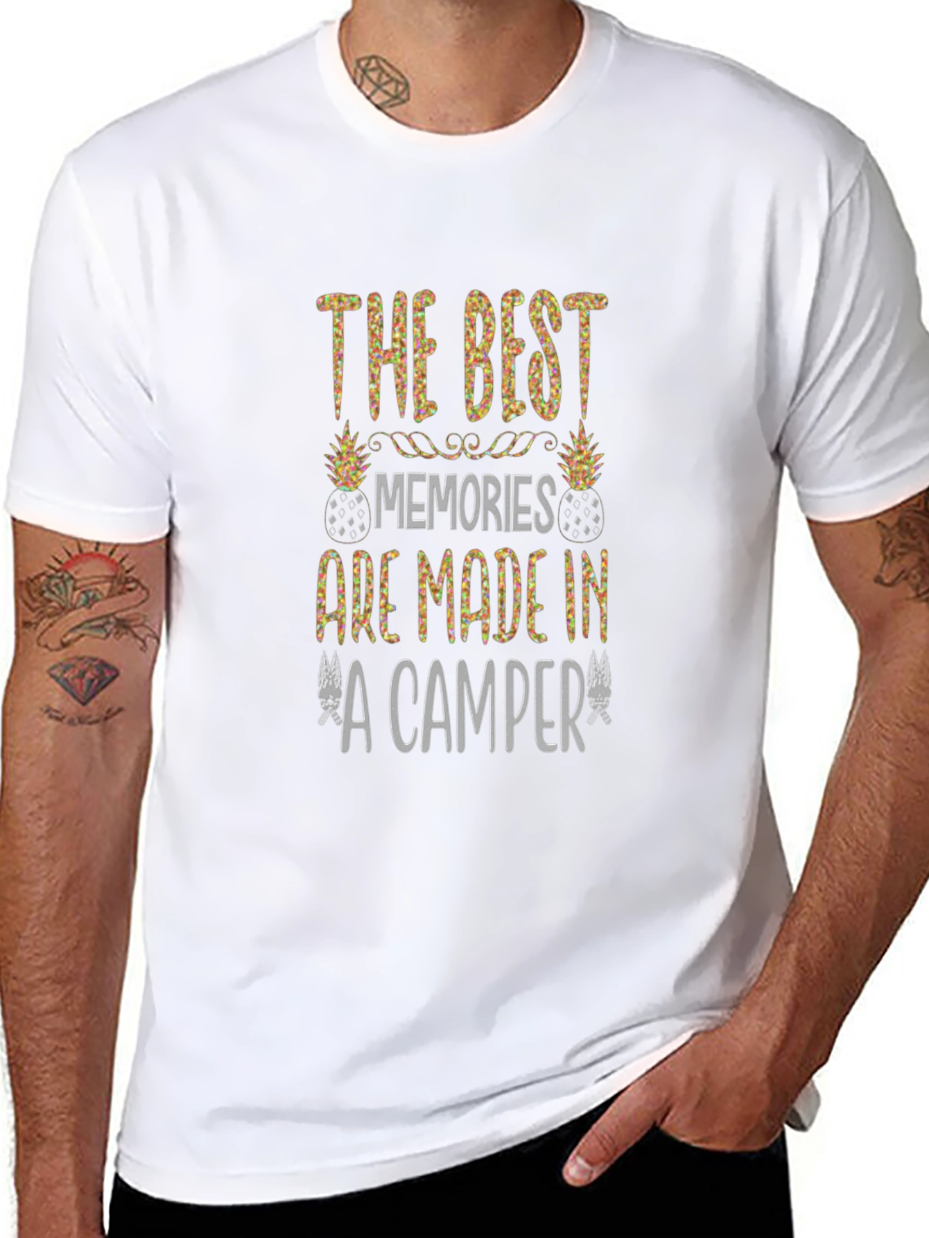 Best Memories Camper T-Shirt - Black Camping Tee